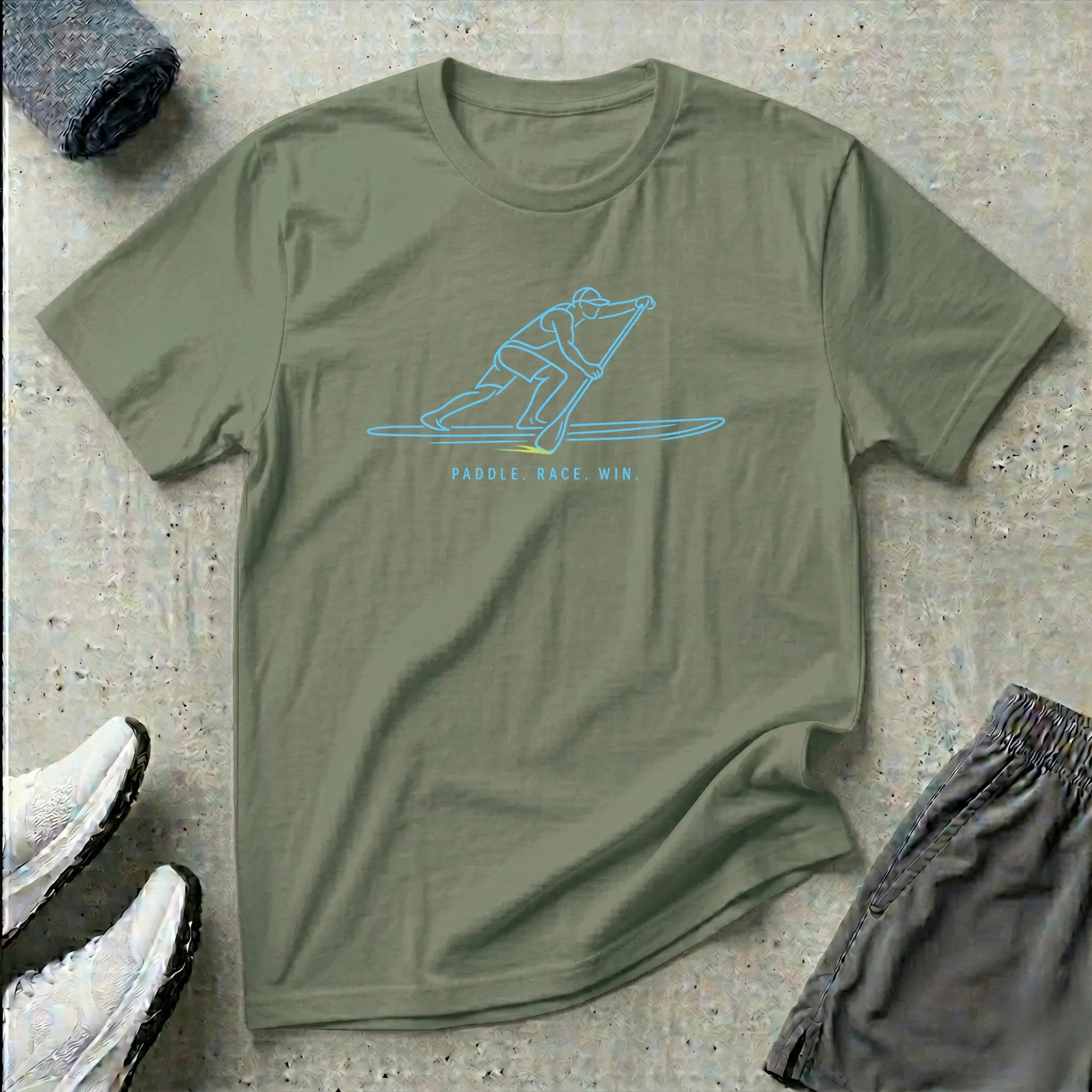 Paddle Race Win. SUP T-Shirt Printify