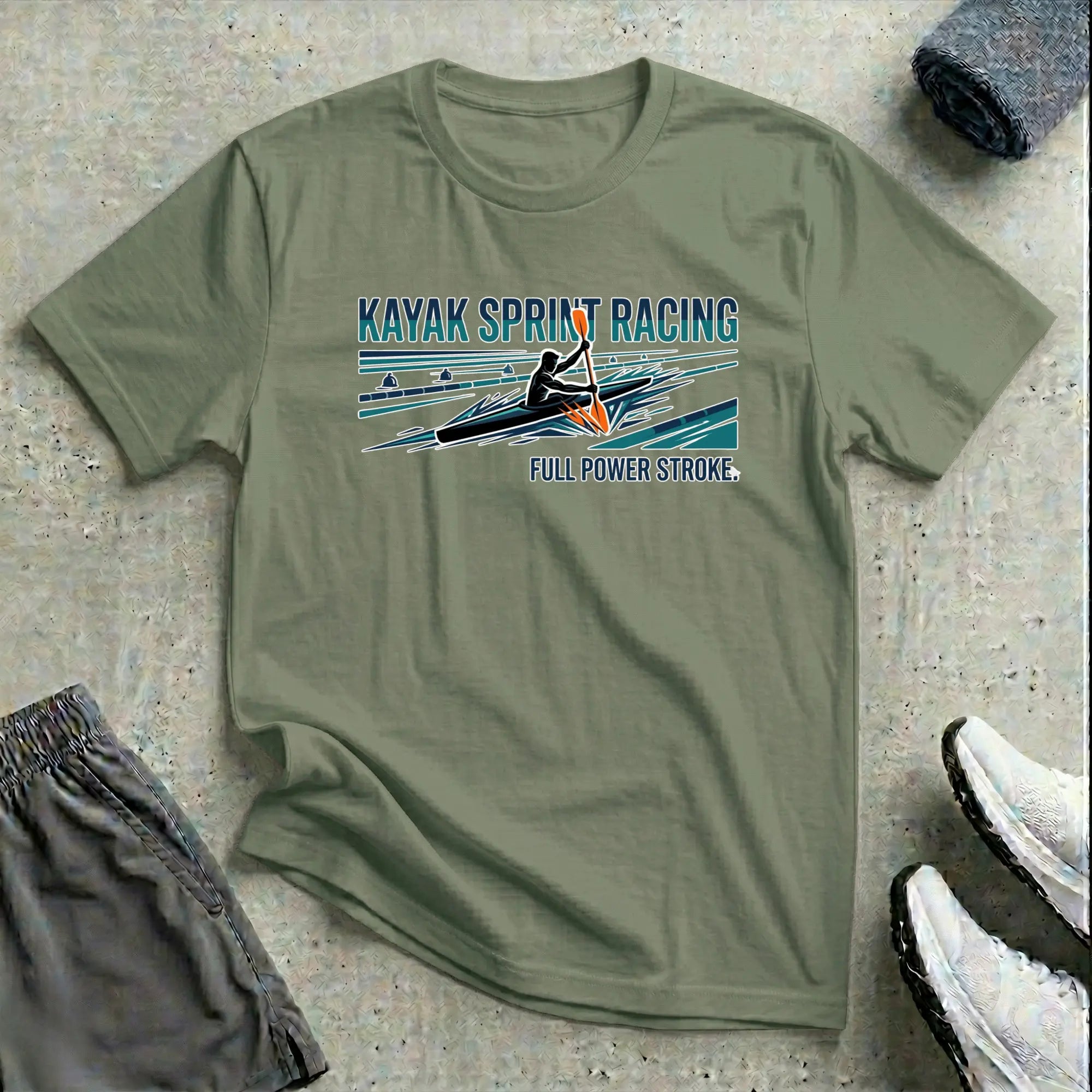 Kayak Sprint Racing T-Shirt Printify