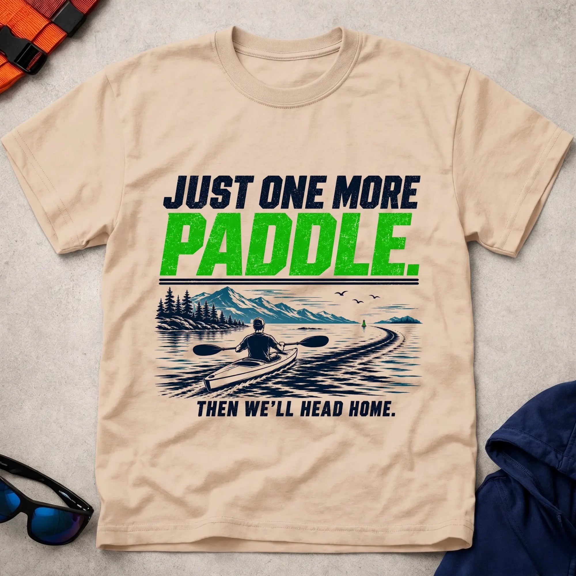Natural Just One More Paddle t-shirt – Vector Paddle