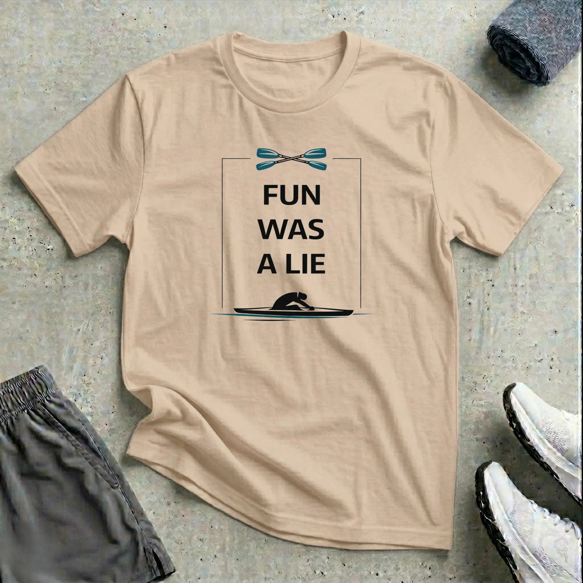 Fun Was A Lie. Kayak Canoe T-Shirt - LH Printify