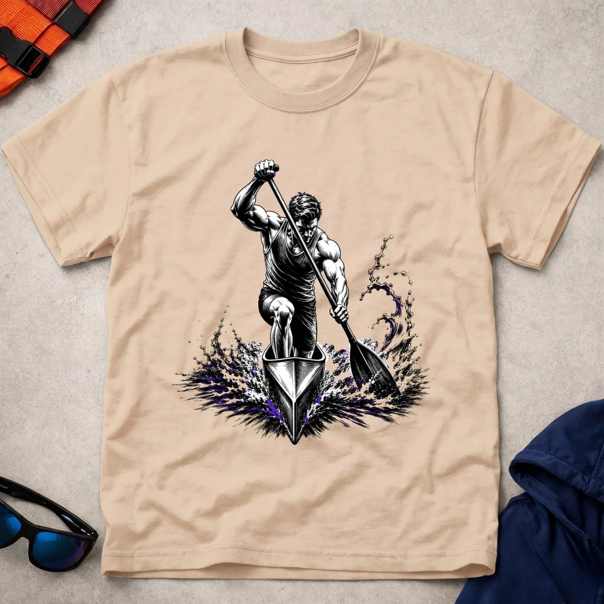 Natural Built By The Water T-Shirt – Vector Paddle