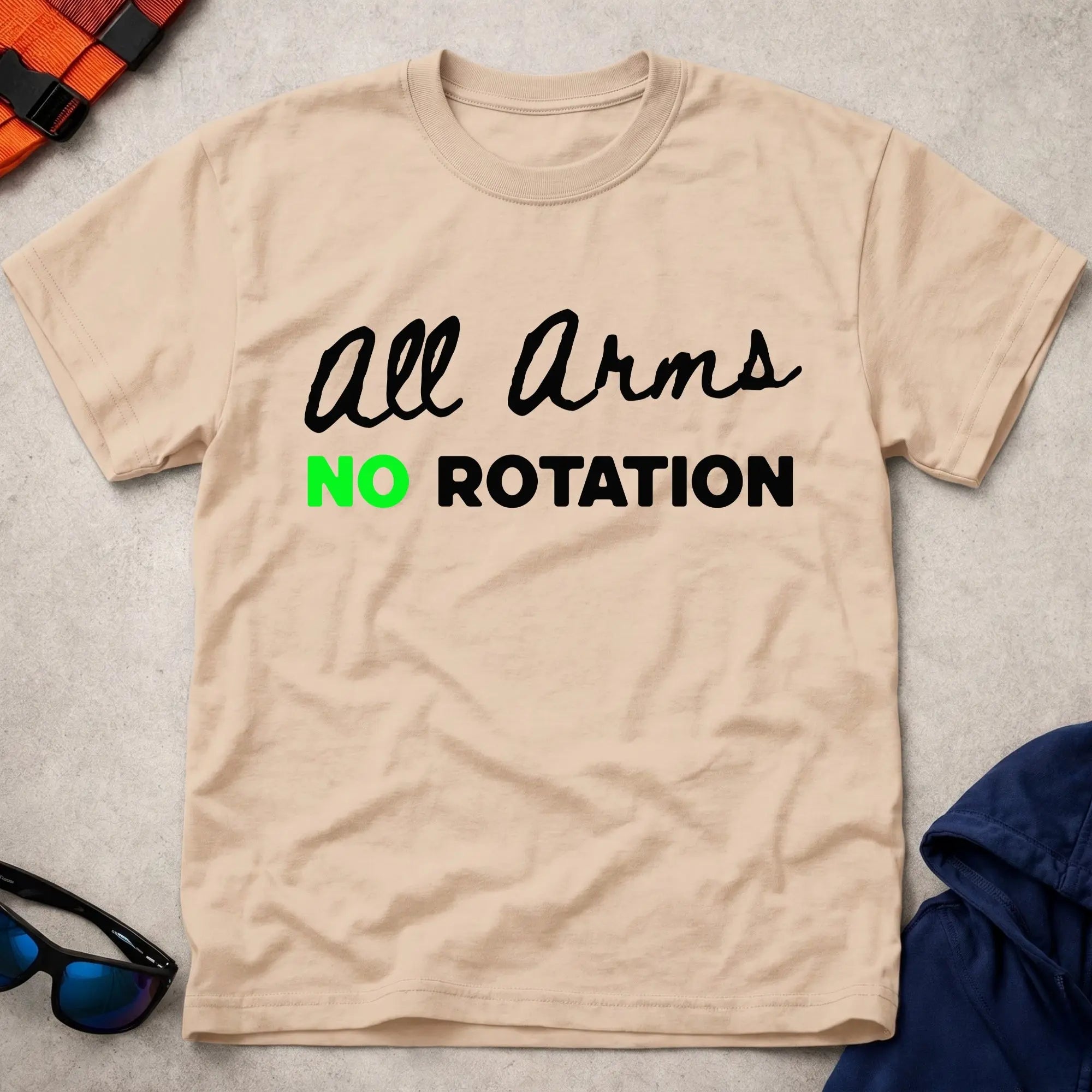 Natural No Rotation tee — funny paddling technique gift — Vector Paddle