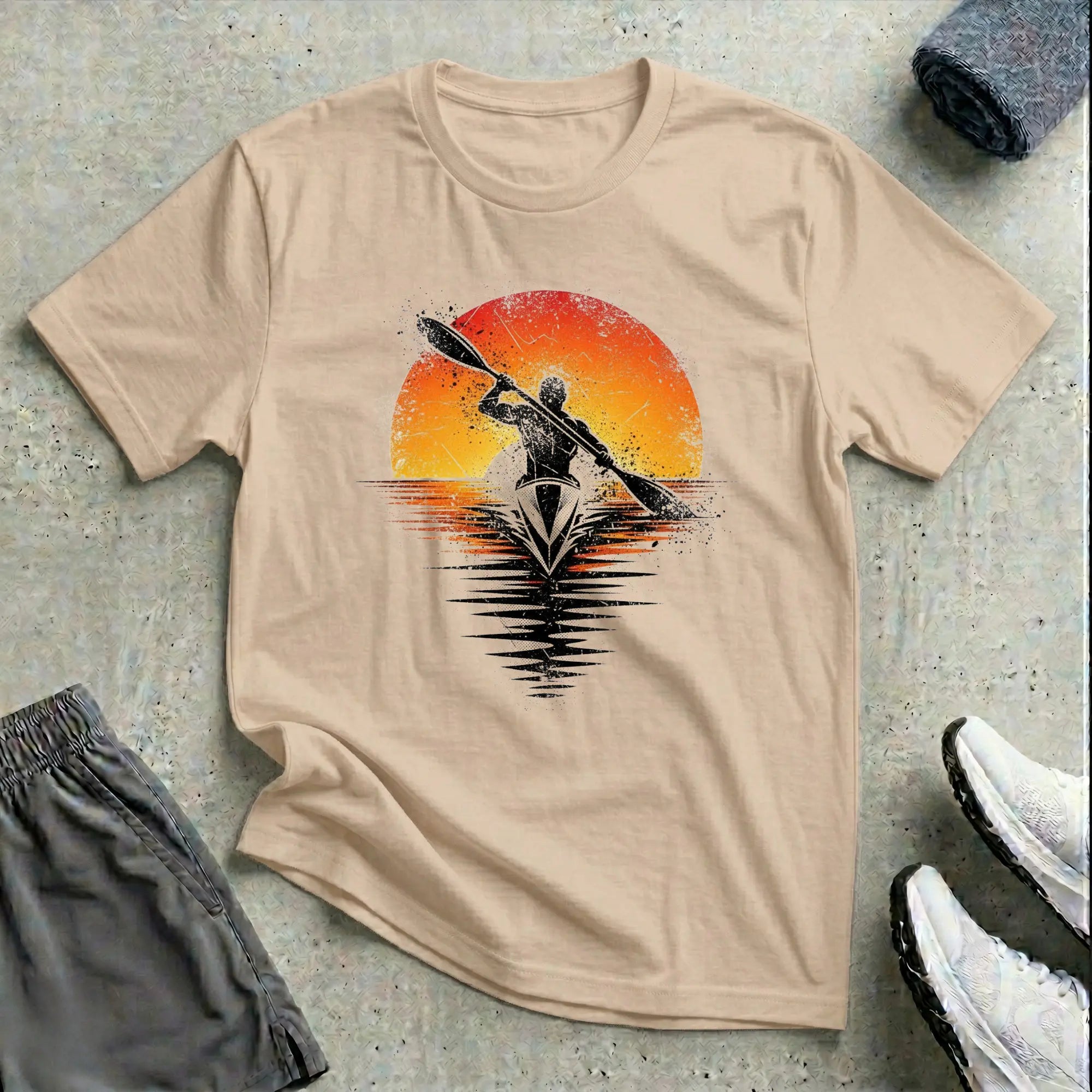 Grunge Sunset Really Relaxed T-Shirt Printify