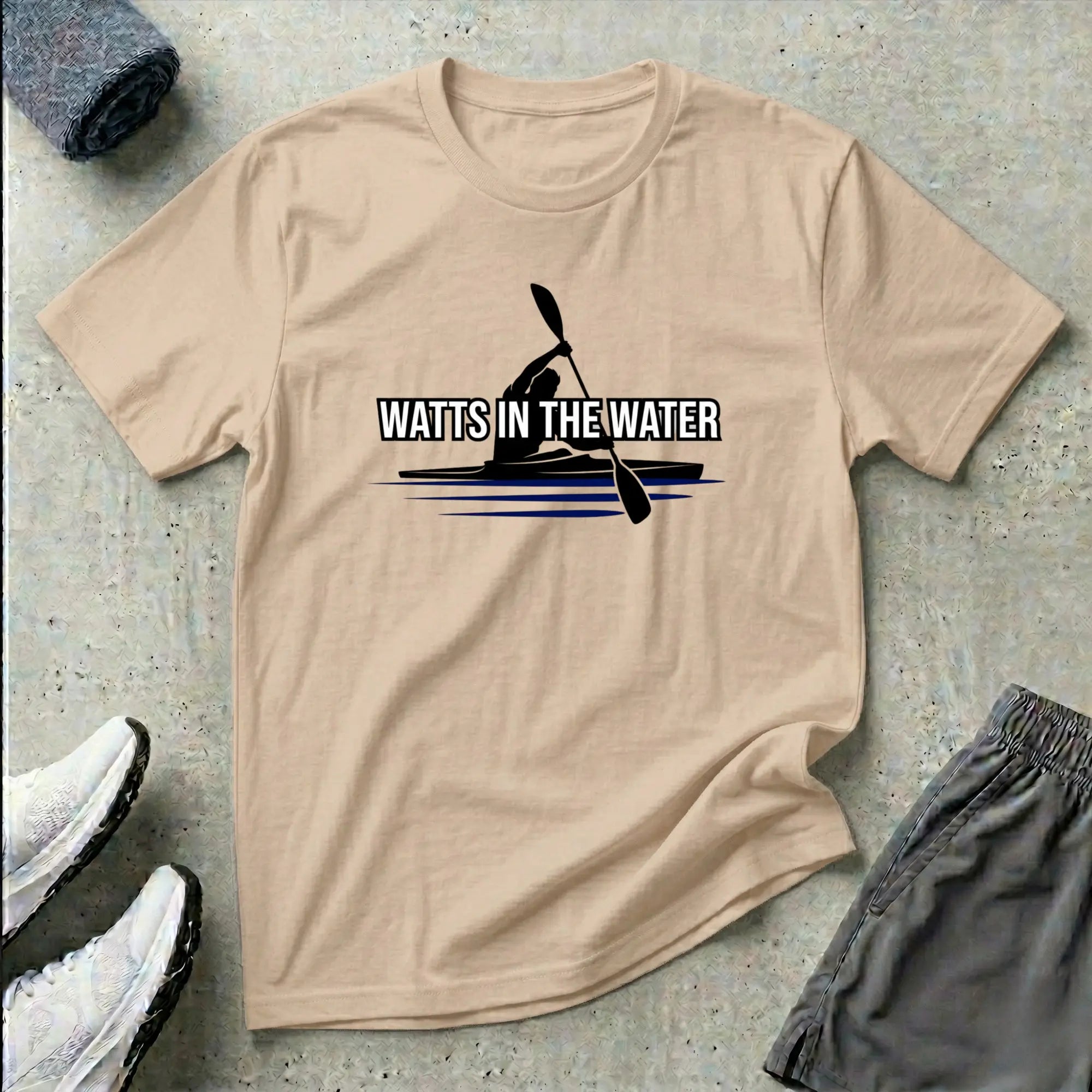 Watts In The Water. Kayak T-Shirt Printify