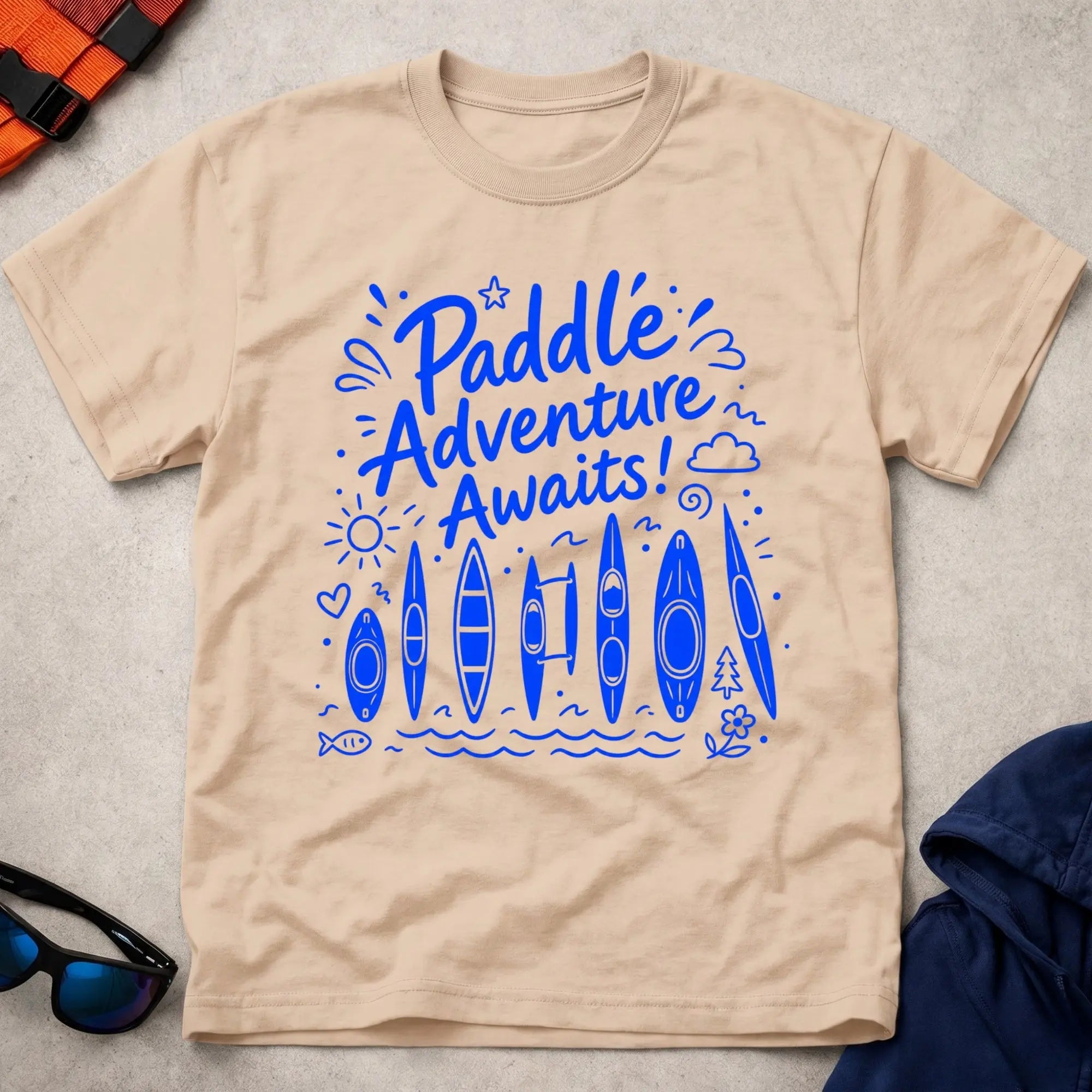 Natural Adventure Awaits paddling tee — Vector Paddle
