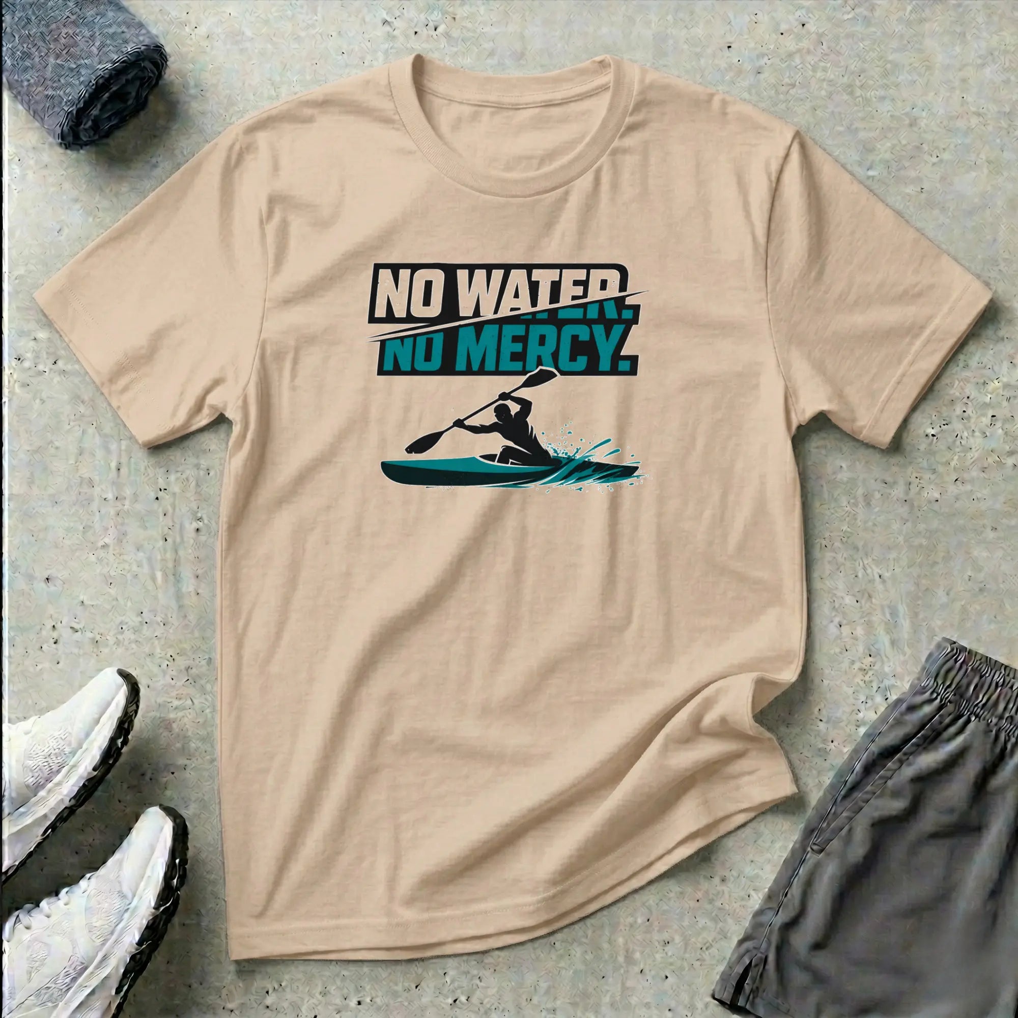 No Water No Mercy - Kayak T-Shirt Printify