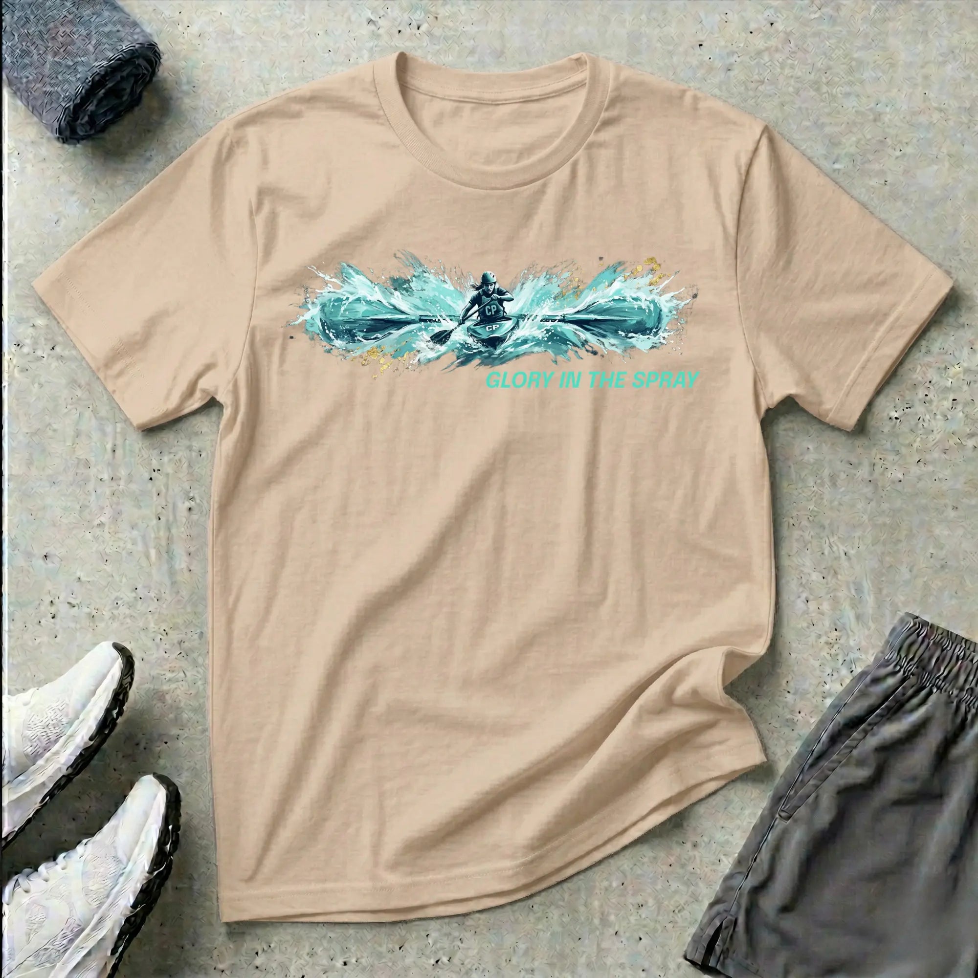 Glory In The Spray. Kayak T-Shirt Printify