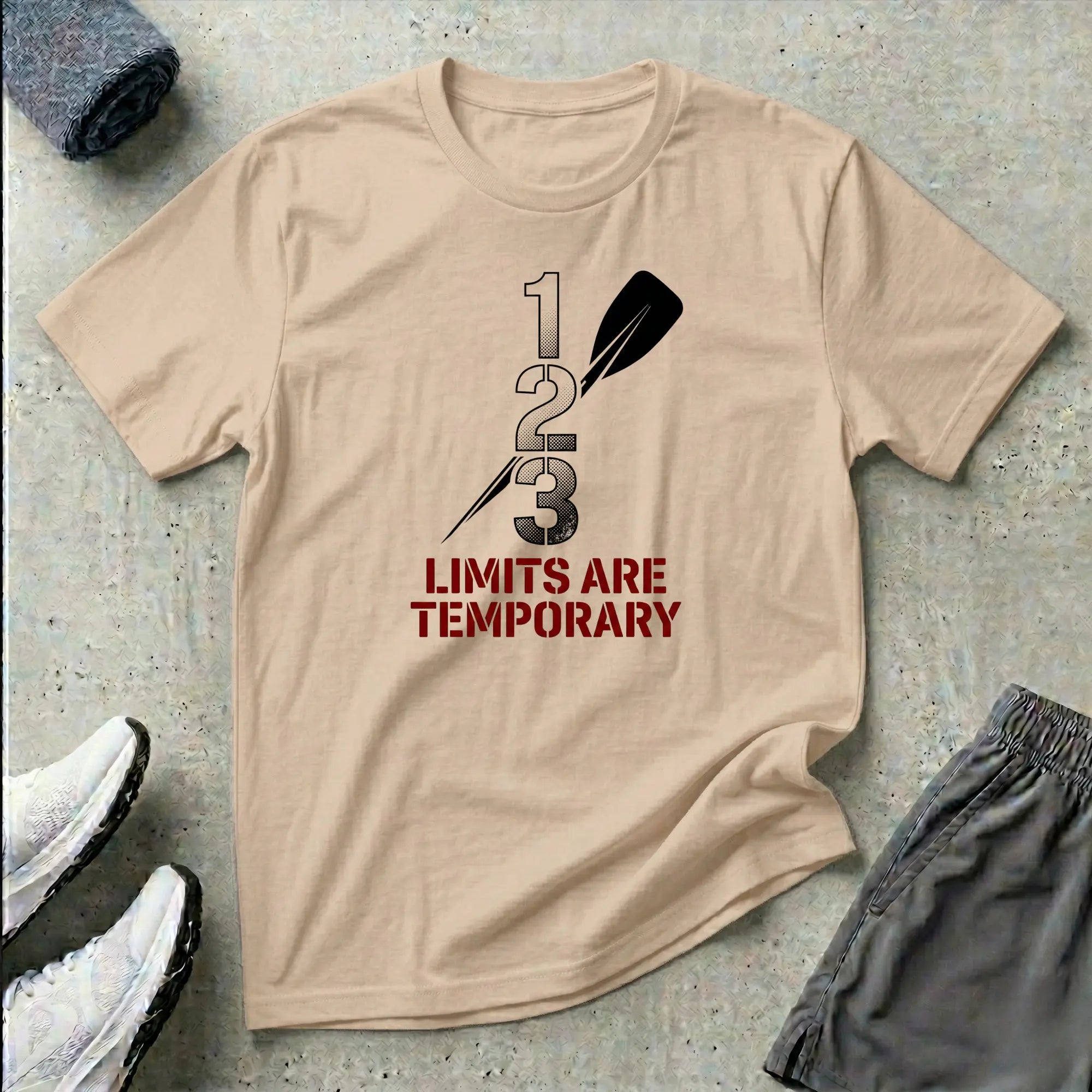 Paracanoe. 1 2 3 Limits Are Temporary. T-Shirt Printify