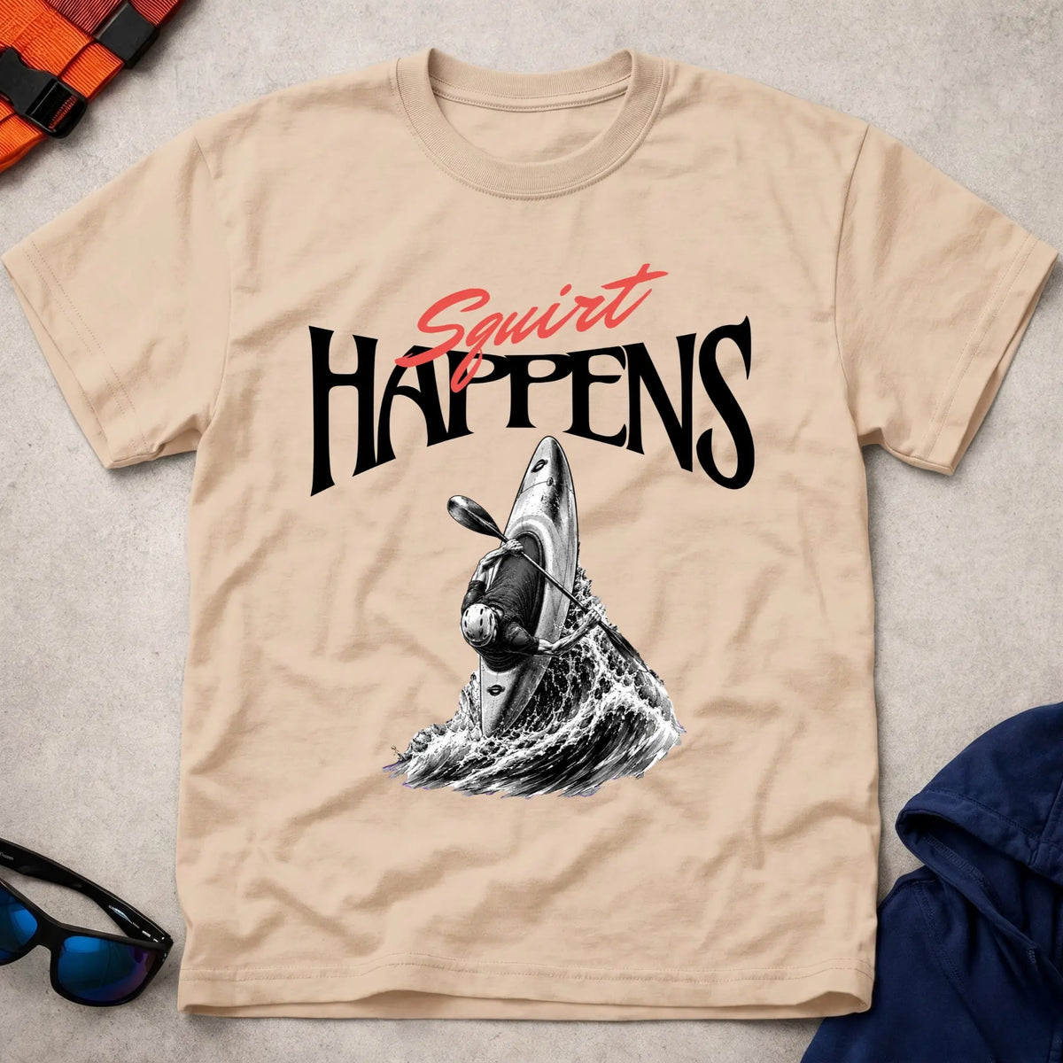 Natural Squirt Happens T-Shirt – Vector Paddle