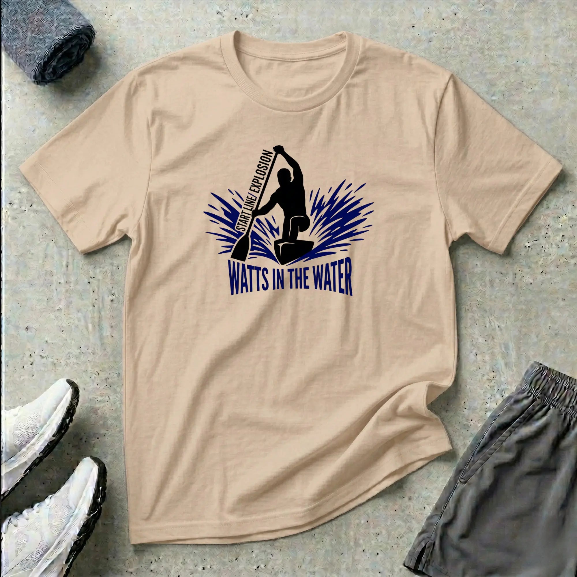 Watts In The Water. Start Line / Explosion. C1 Canoe T-Shirt Printify