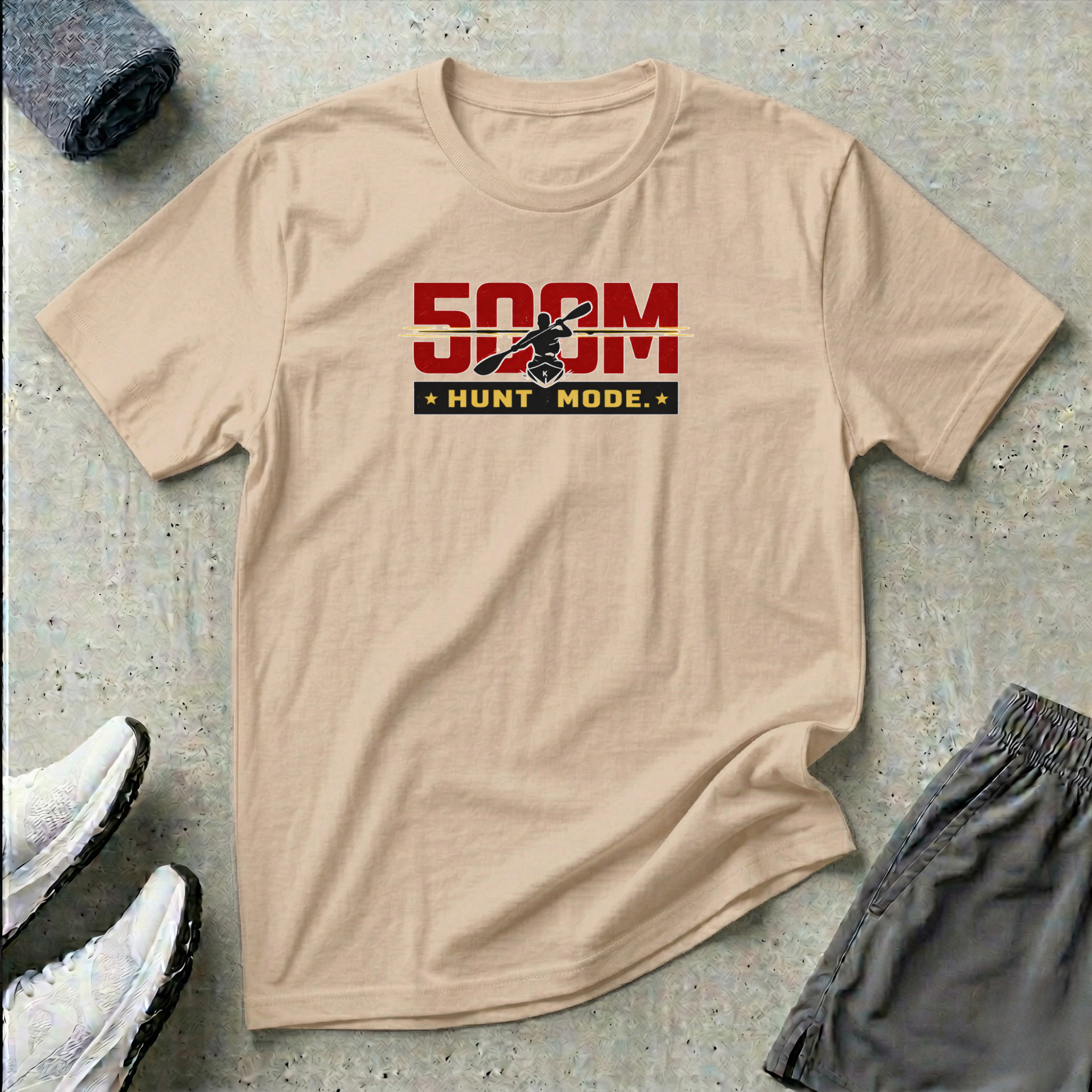 500m Hunt Mode. Kayak Sprint T-Shirt