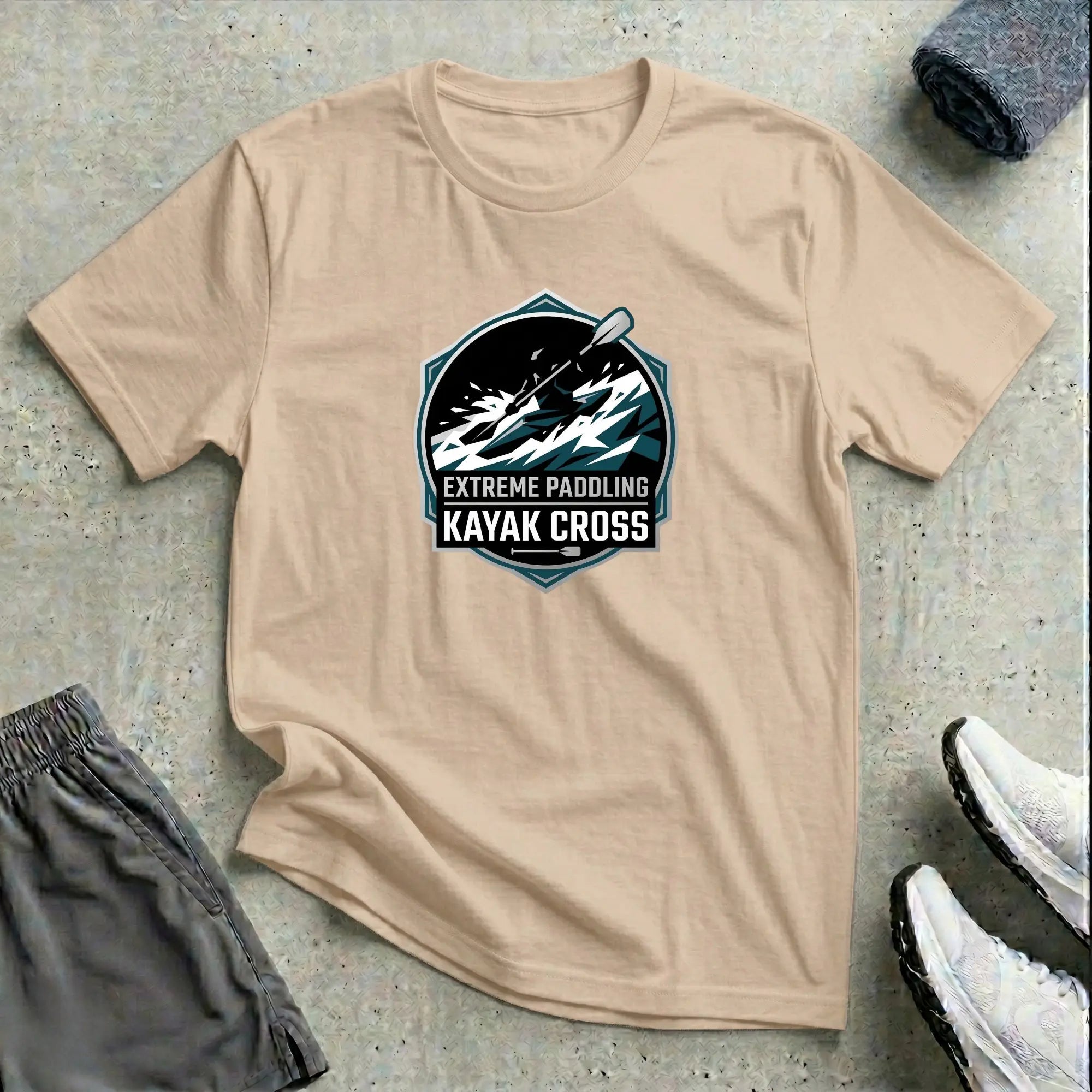 Extreme Paddling. Kayak Cross T-Shirt Printify