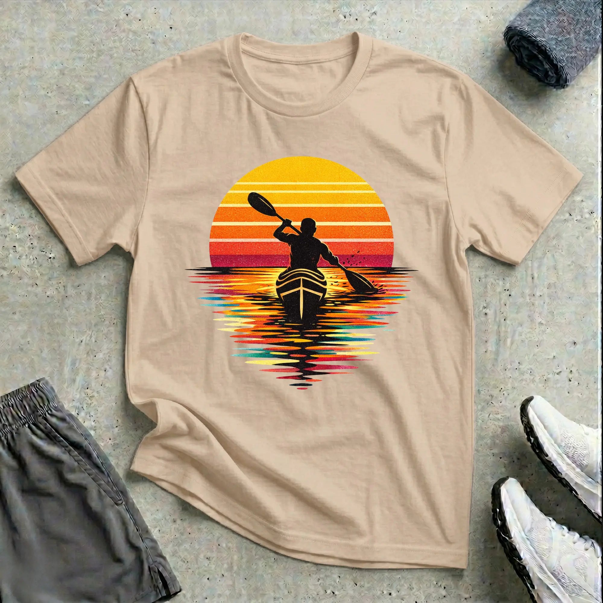 Modern Sunset. Really Relaxed T-Shirt Printify