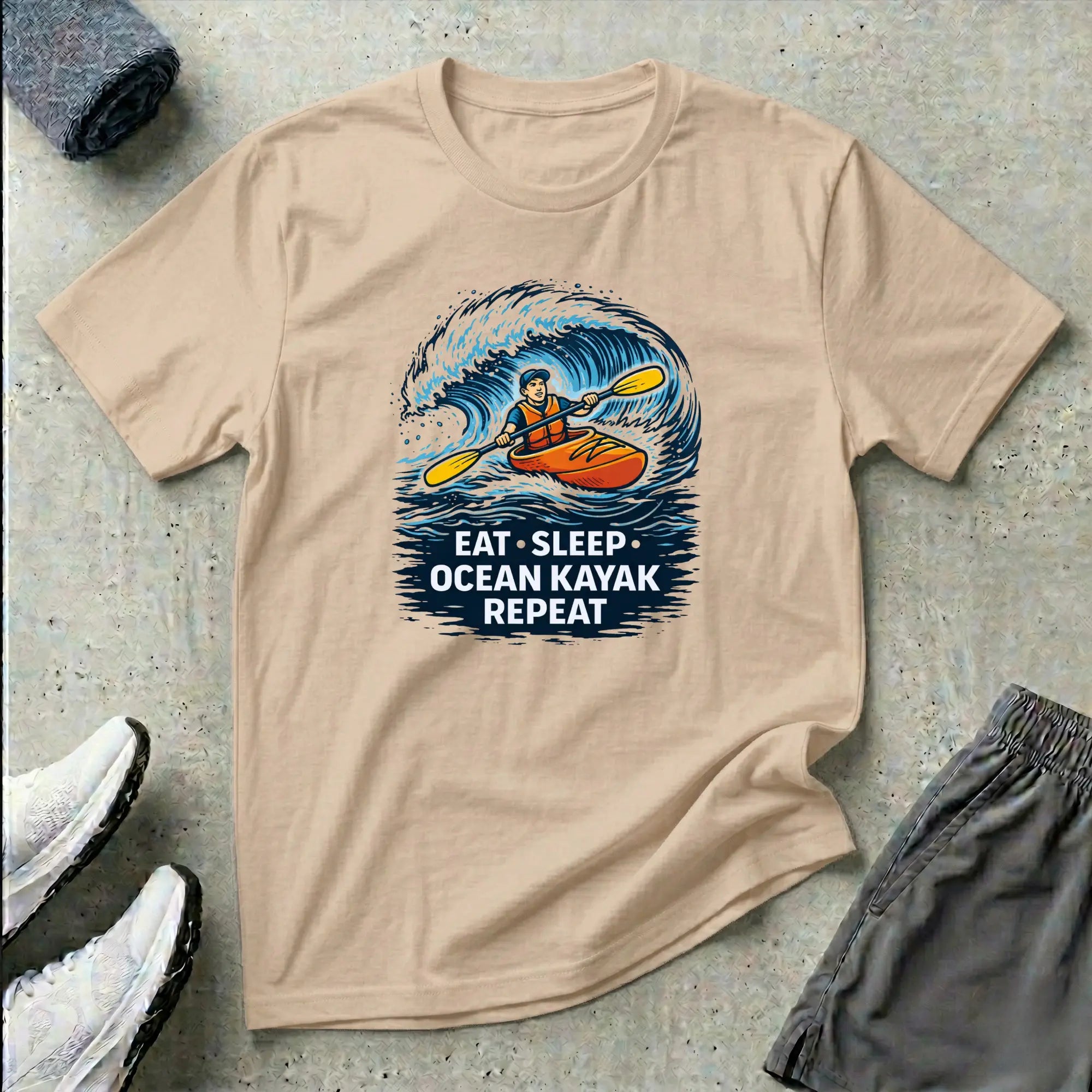 Eat Sleep Ocean Kayak Repeat T-Shirt Printify