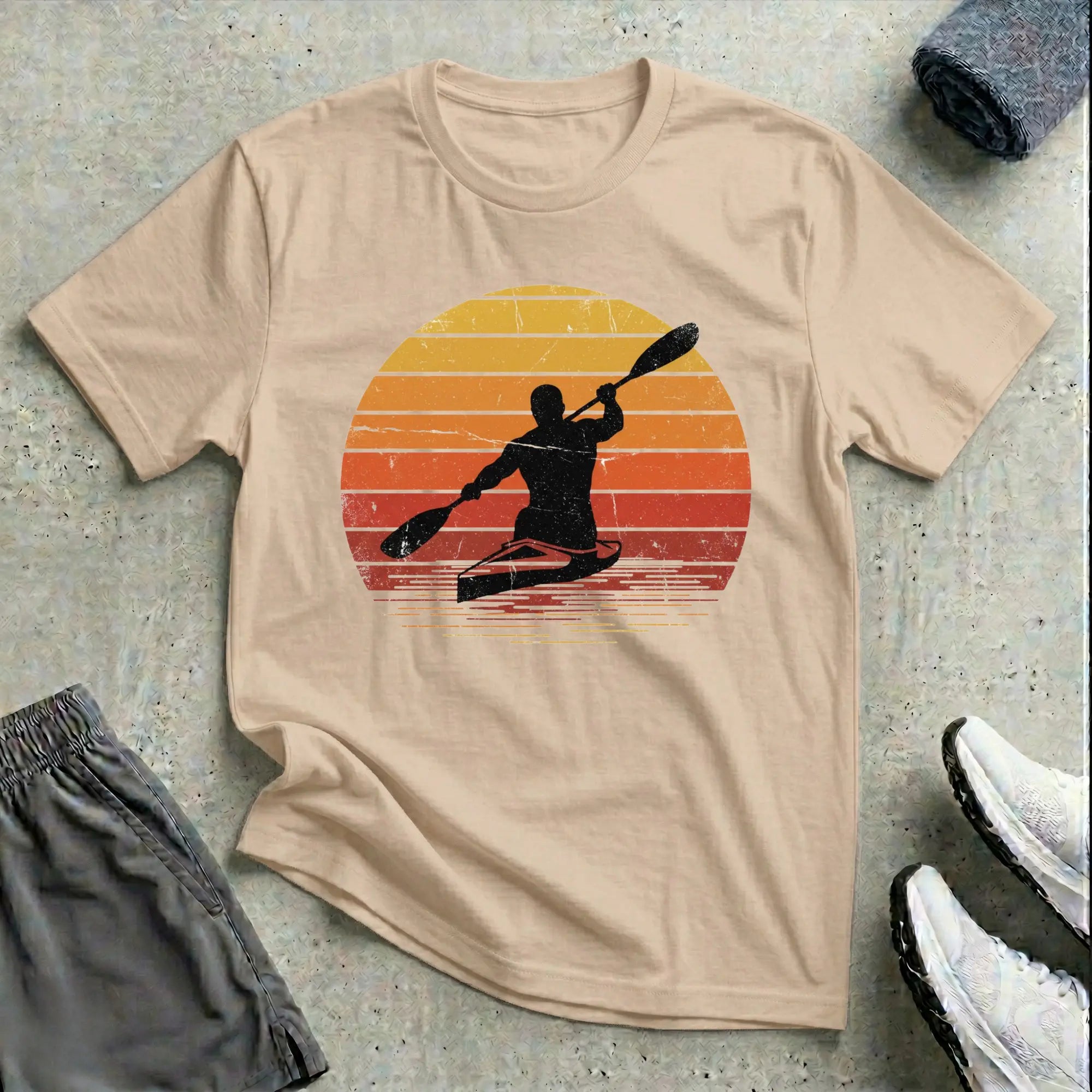 Retro Sunset. Relaxed T-Shirt Printify