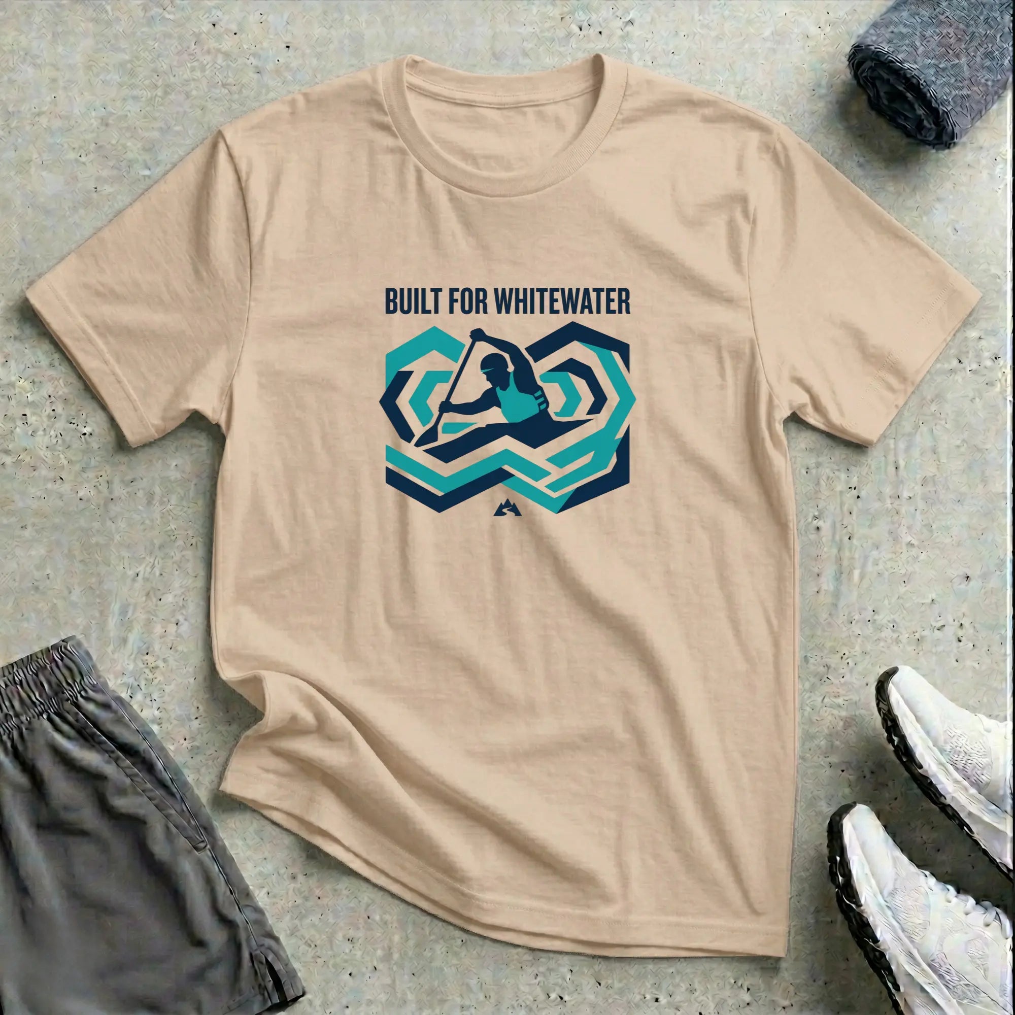 Built for Whitewater. Slalom Kayak Cross T-Shirt Printify