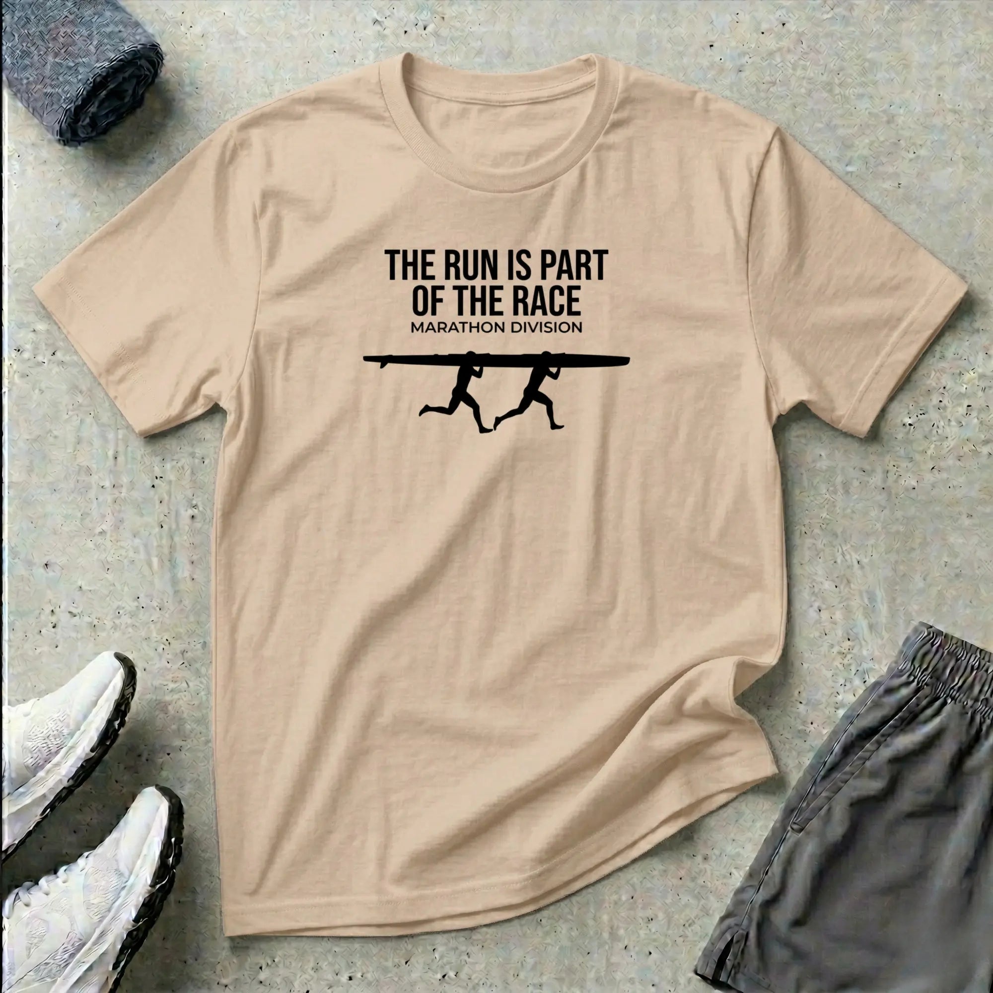 The Run Is Part Of The Race. Marathon Division K2 C2. Kayak Canoe T-Shirt Printify