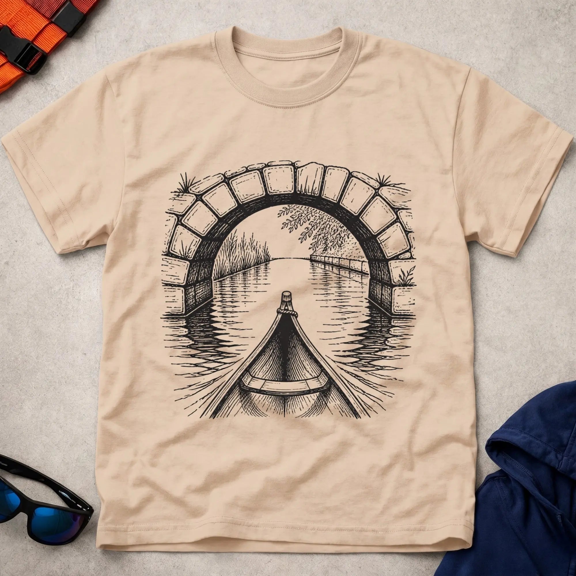 Natural Bridge Line tee — canal and river touring gift — Vector Paddle