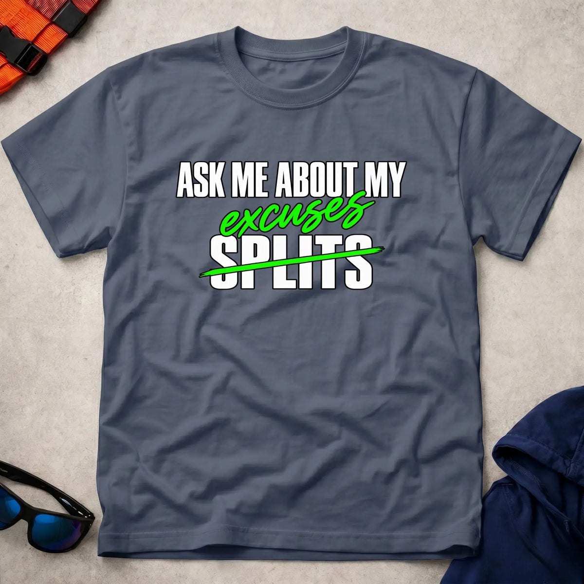 Navy Ask Me About My Excuses t-shirt – Vector Paddle
