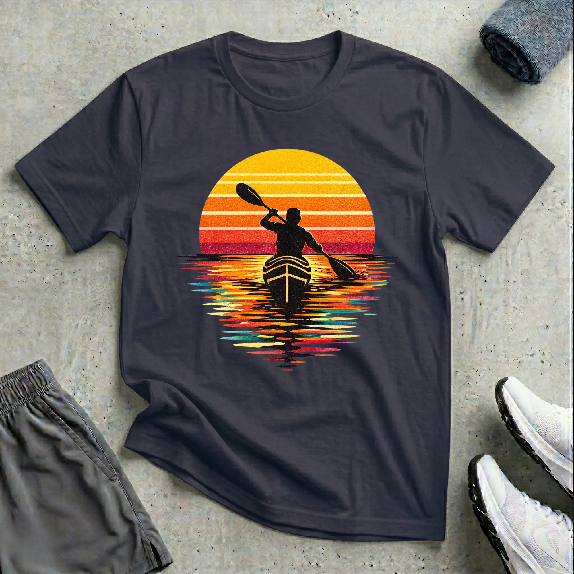Modern Sunset. Really Relaxed T-Shirt Printify