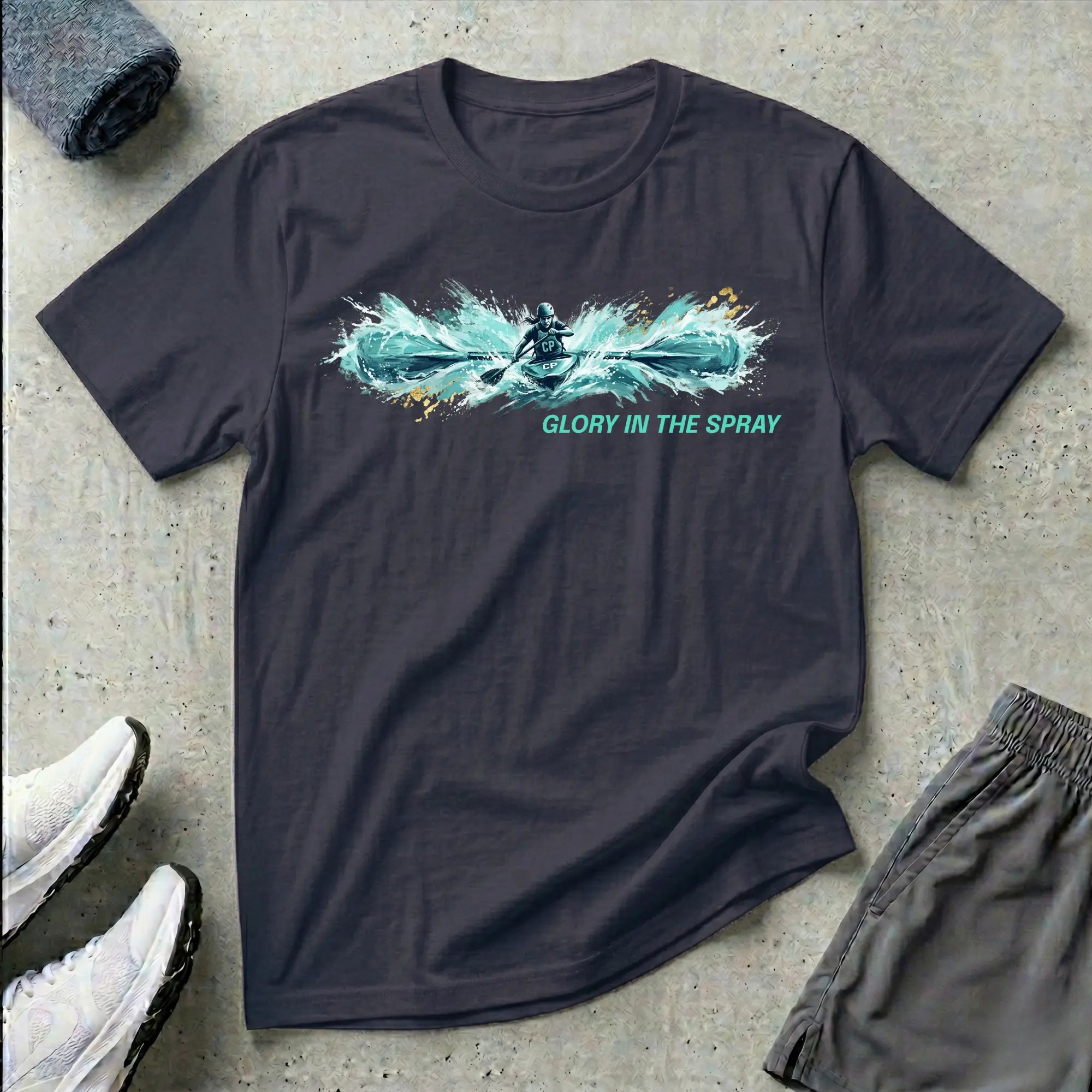 Glory In The Spray. Kayak T-Shirt Printify