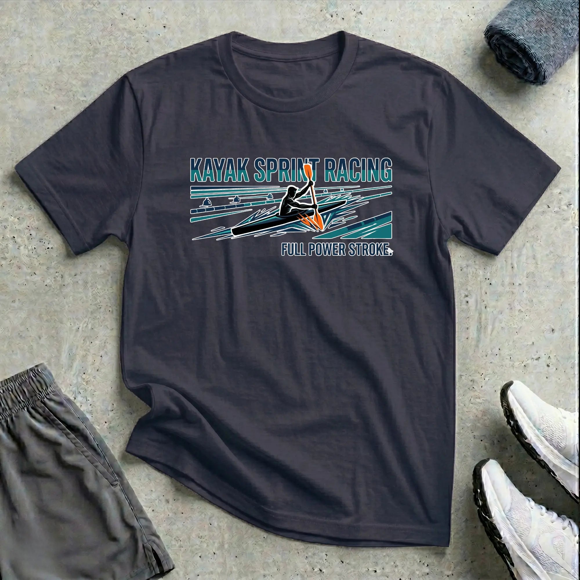 Kayak Sprint Racing T-Shirt Printify