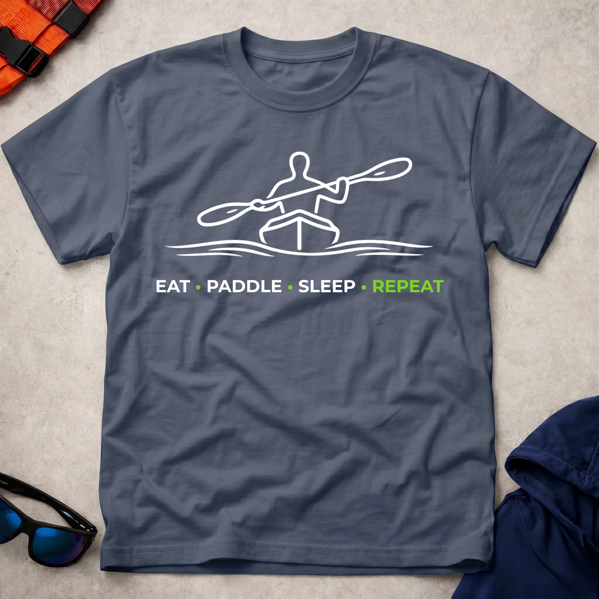Drift Eat Paddle Sleep Repeat Tee 