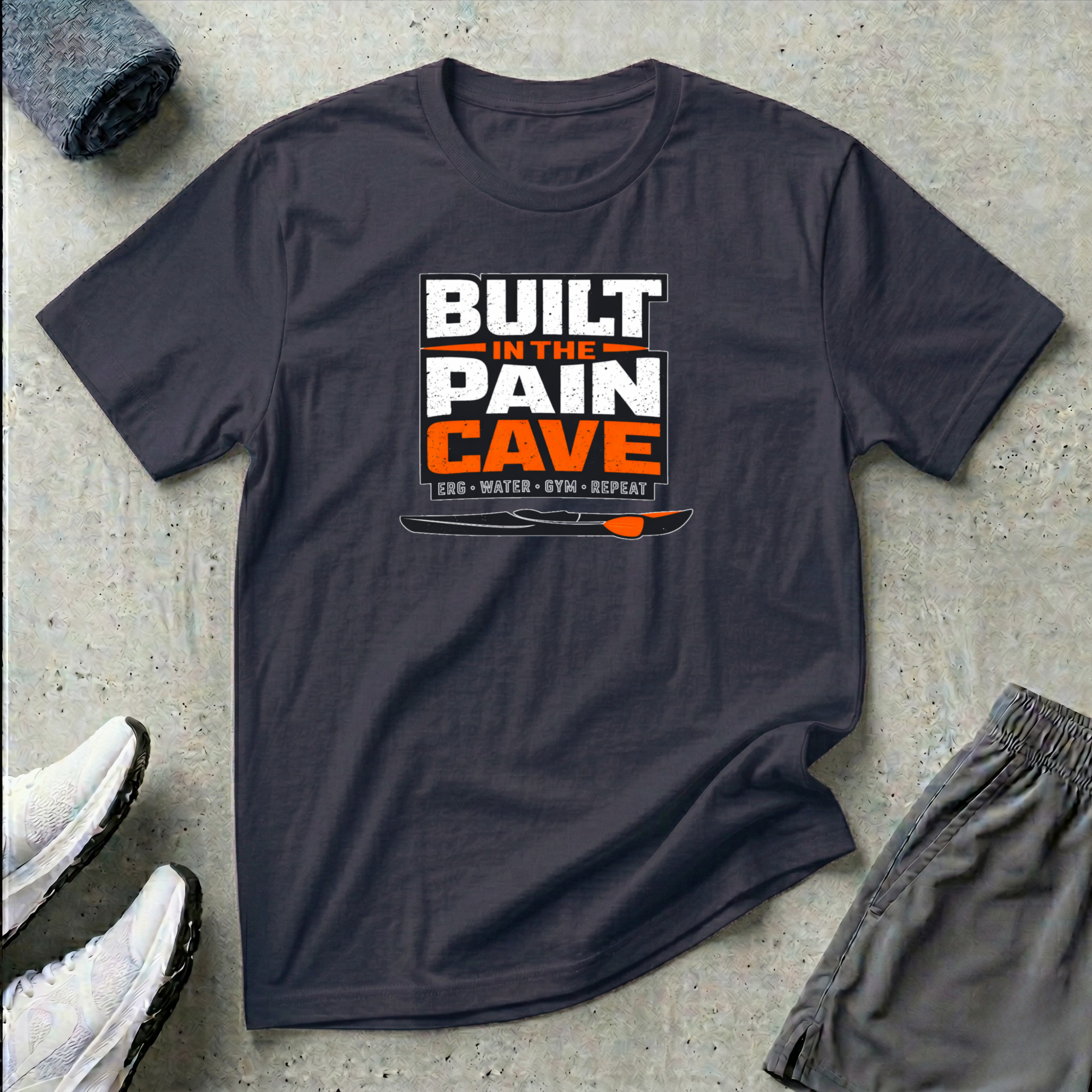 Built In The Pain Cave. Kayak Canoe T-Shirt