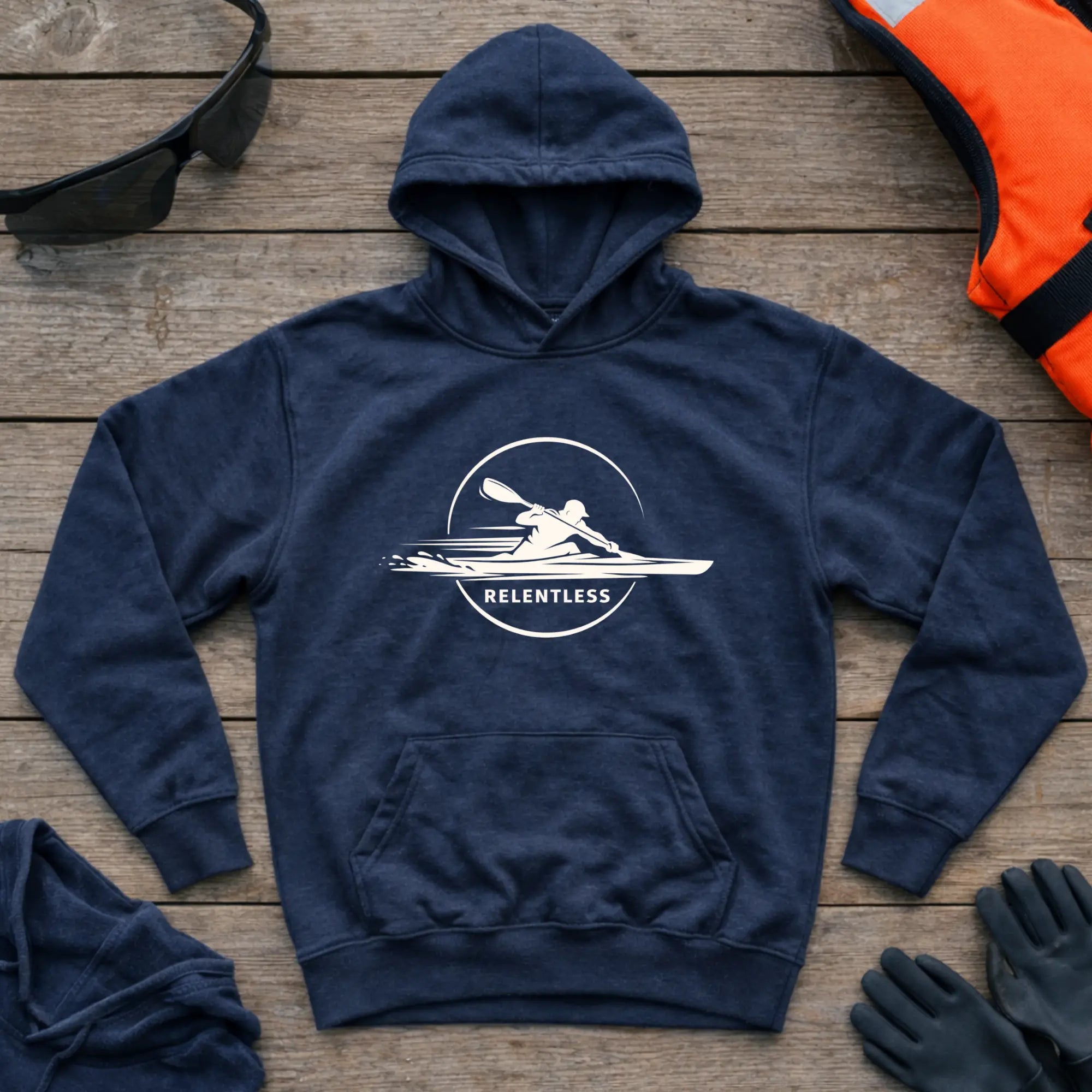 Hoodie - "Relentless" | Kayak Sprint Printify