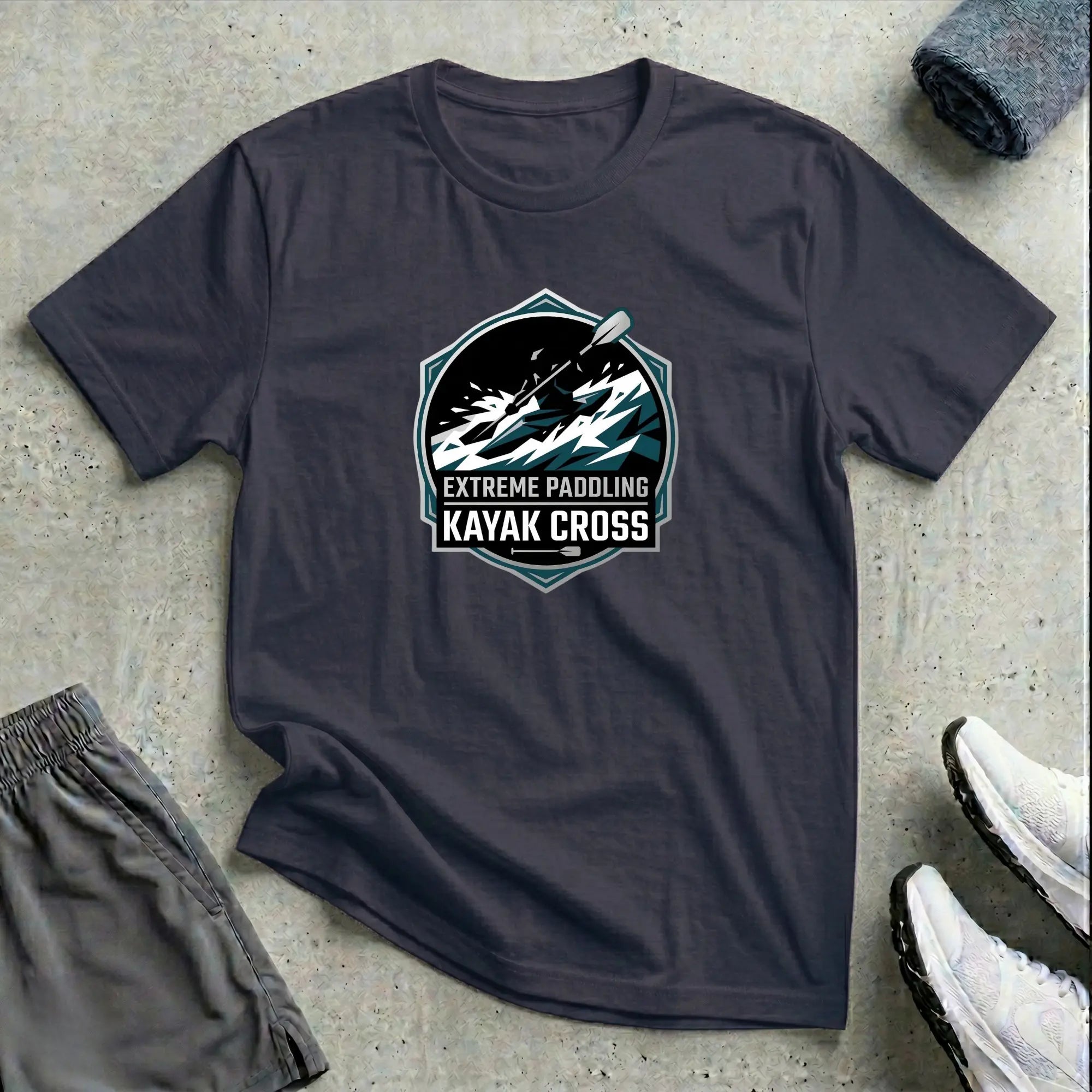 Extreme Paddling. Kayak Cross T-Shirt Printify