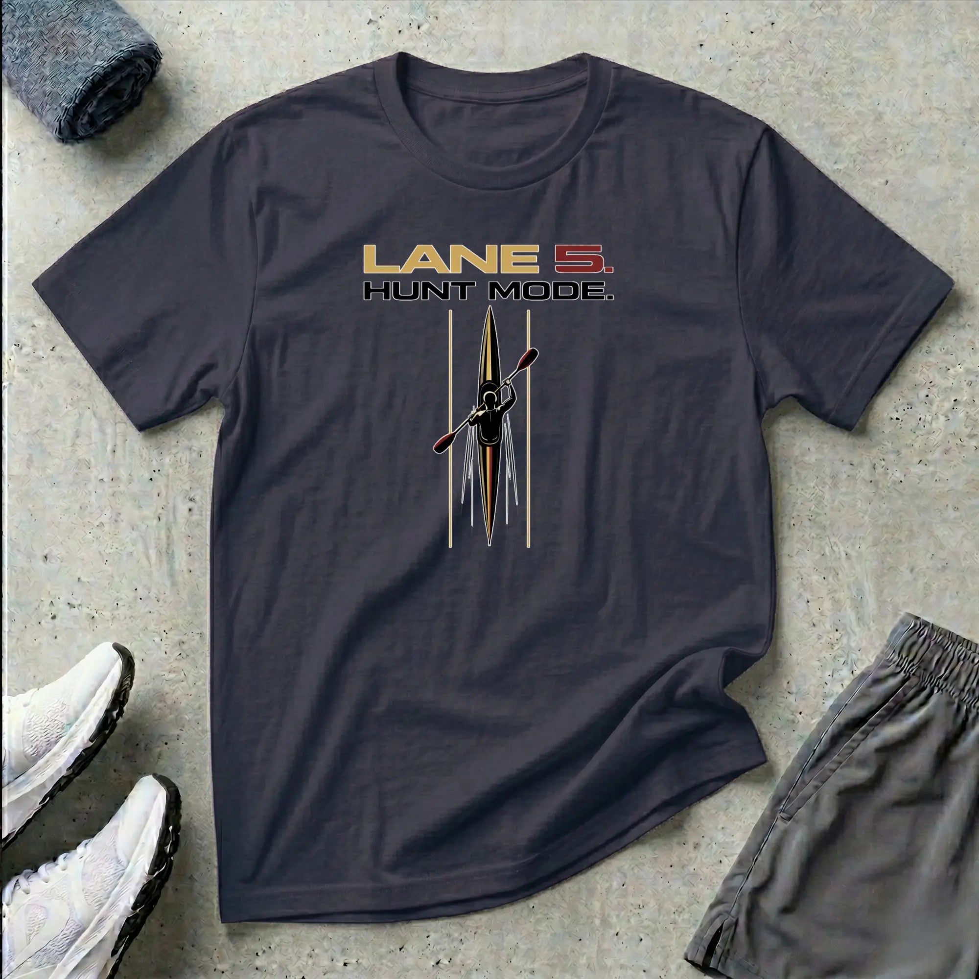 Lane 5 - Hunt Mode. Kayak Sprint T-Shirt Printify