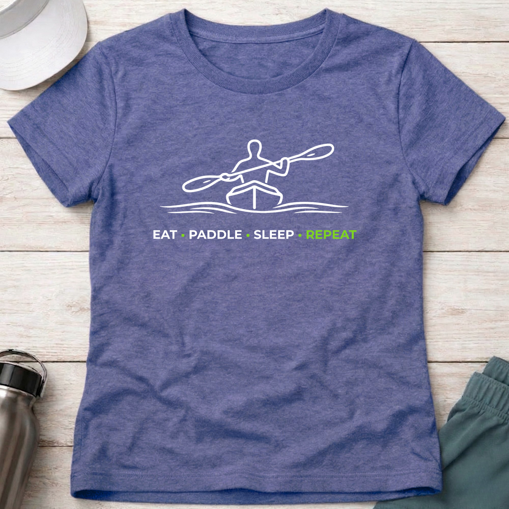 Drift Eat Paddle Sleep Repeat - Fitted Tee 