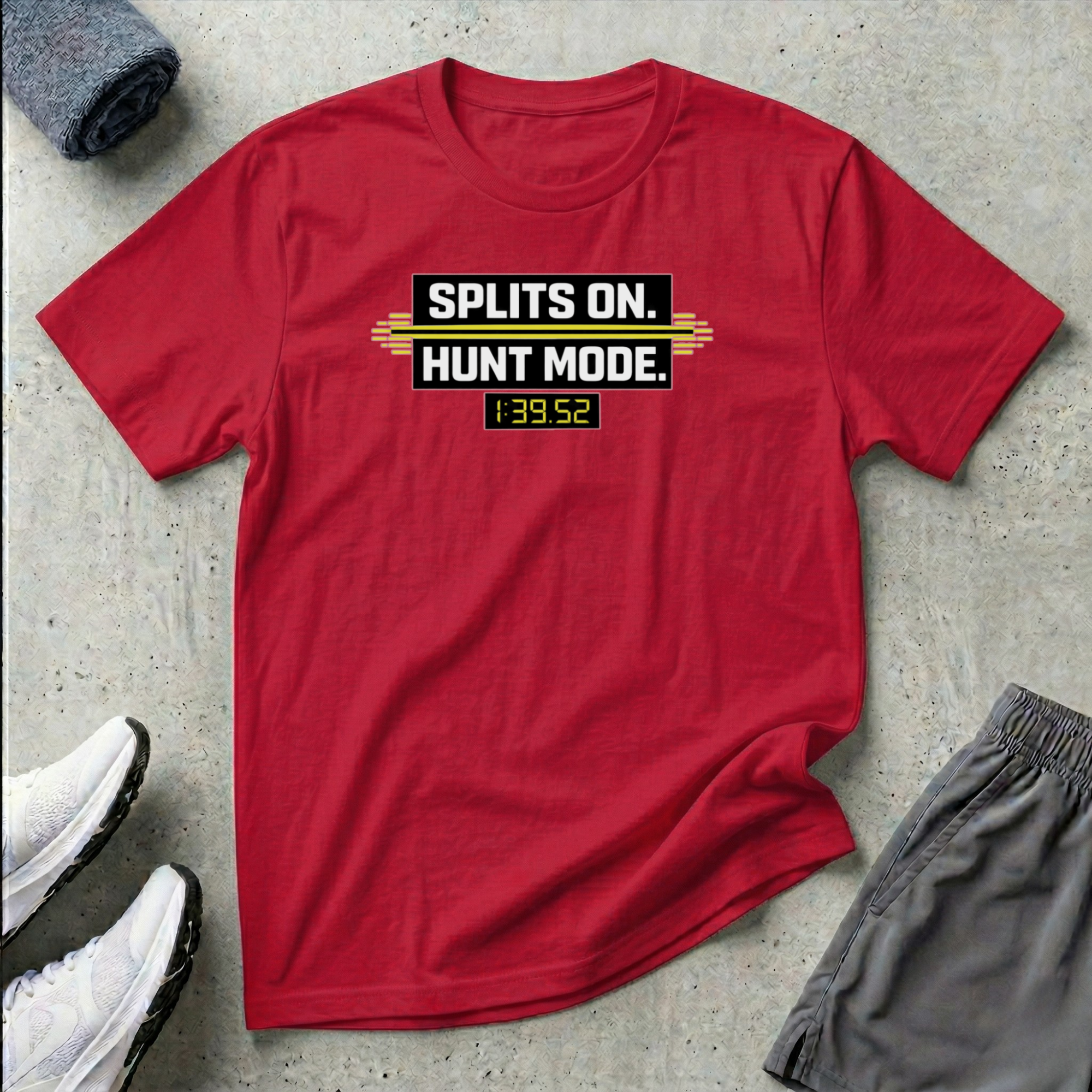 Splits On. Hunt Mode. Kayak Canoe Racing T-shirt