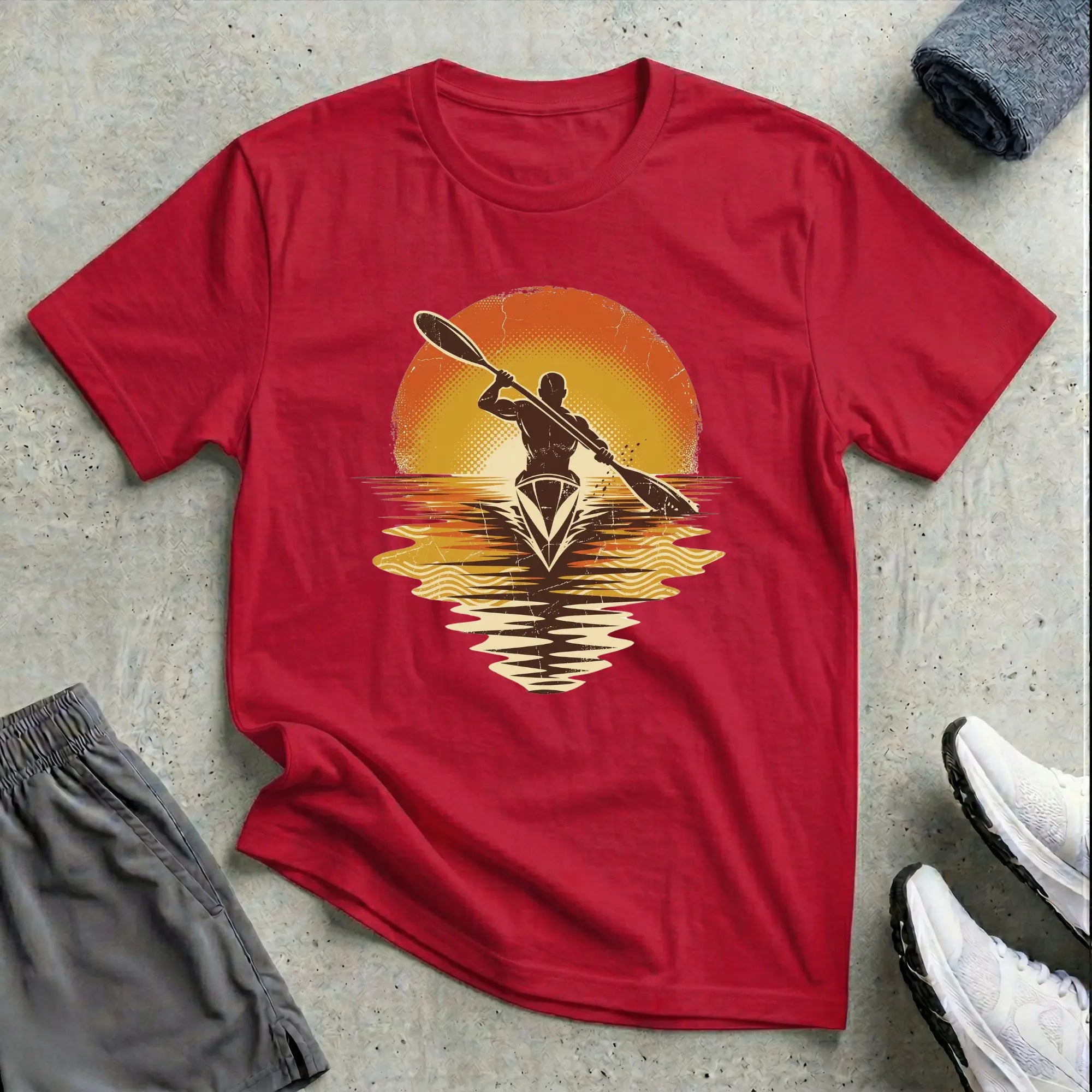 Retro Sunset Really Relaxed T-Shirt Printify