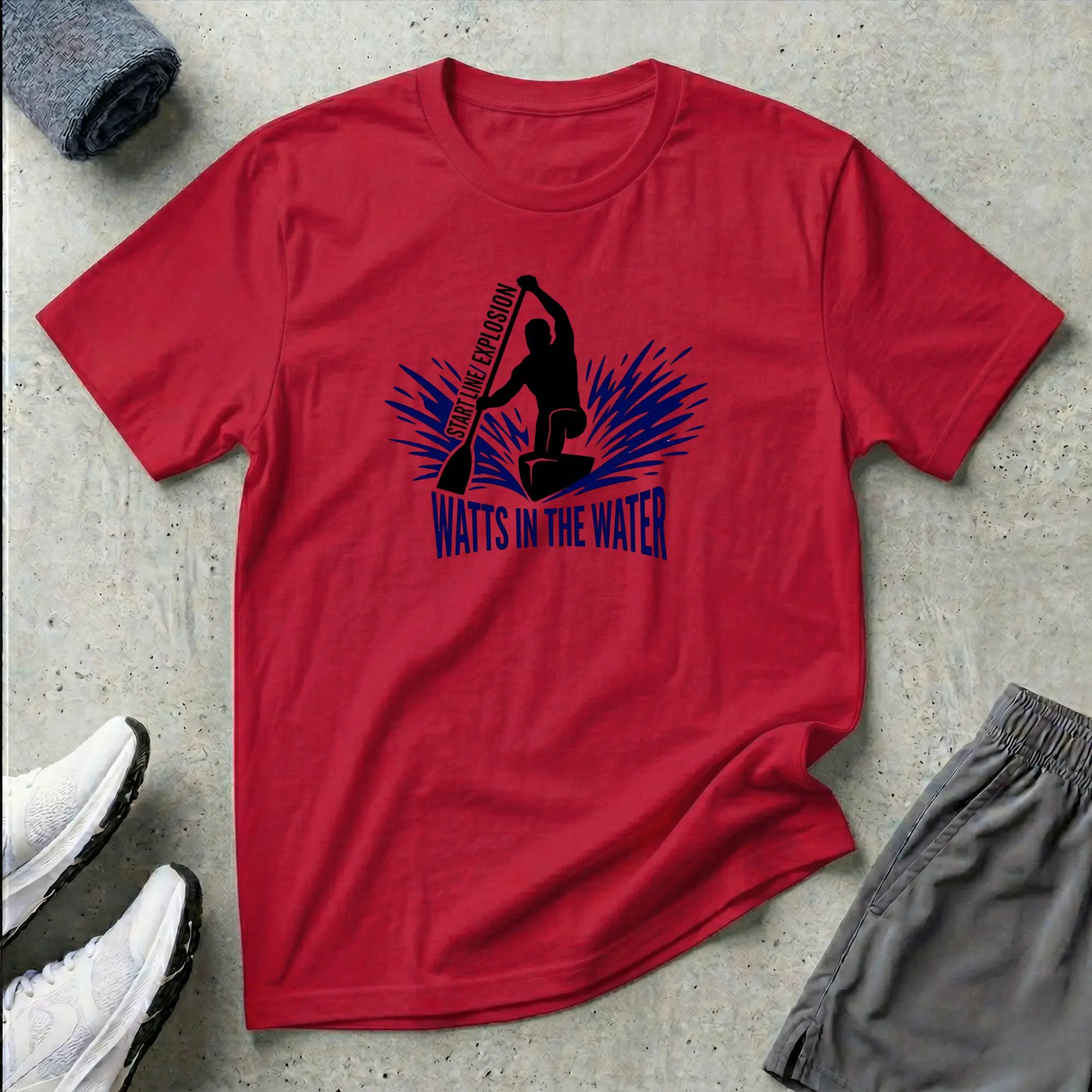 Watts In The Water. Start Line / Explosion. C1 Canoe T-Shirt Printify
