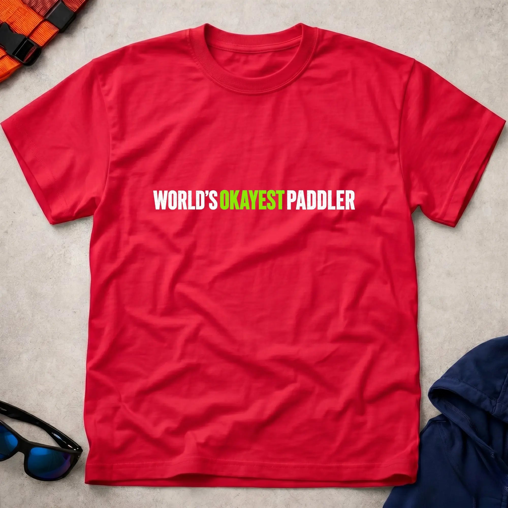 World's Okayest Paddler limited edition T-shirt