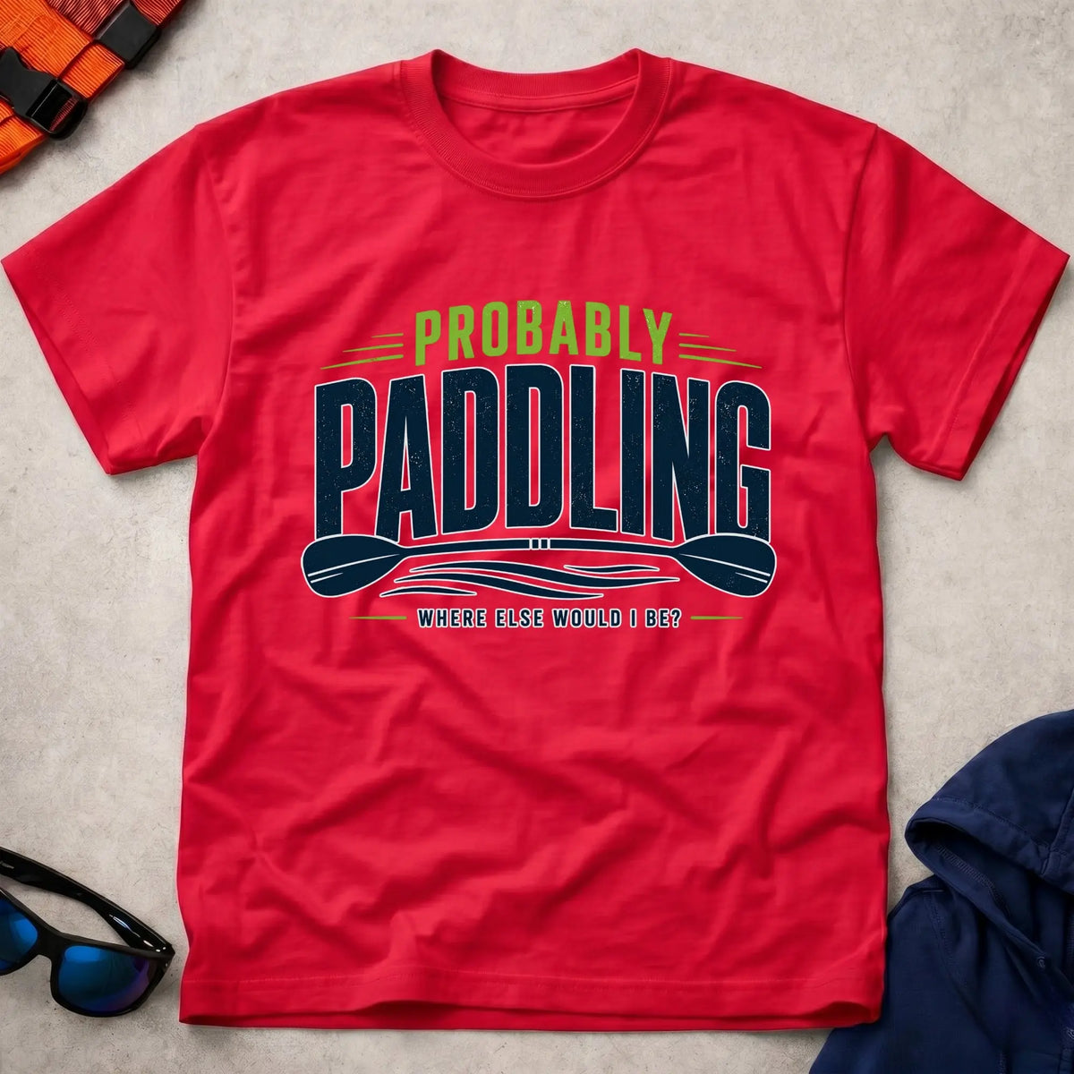 Red Probably Paddling t-shirt – Vector Paddle