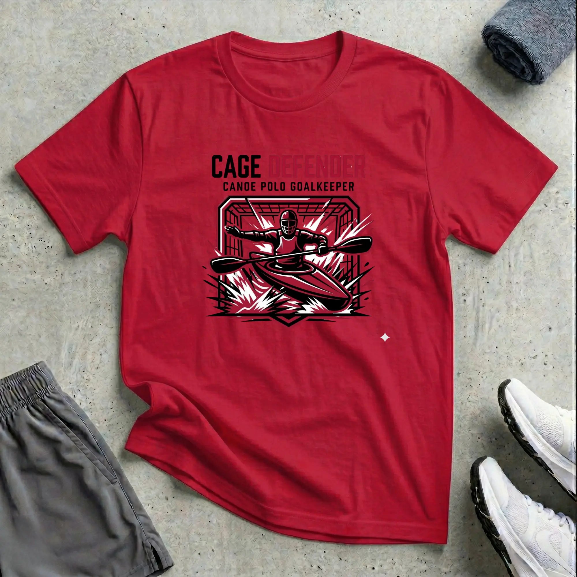 Cage Defender - Canoe Polo T-Shirt Printify