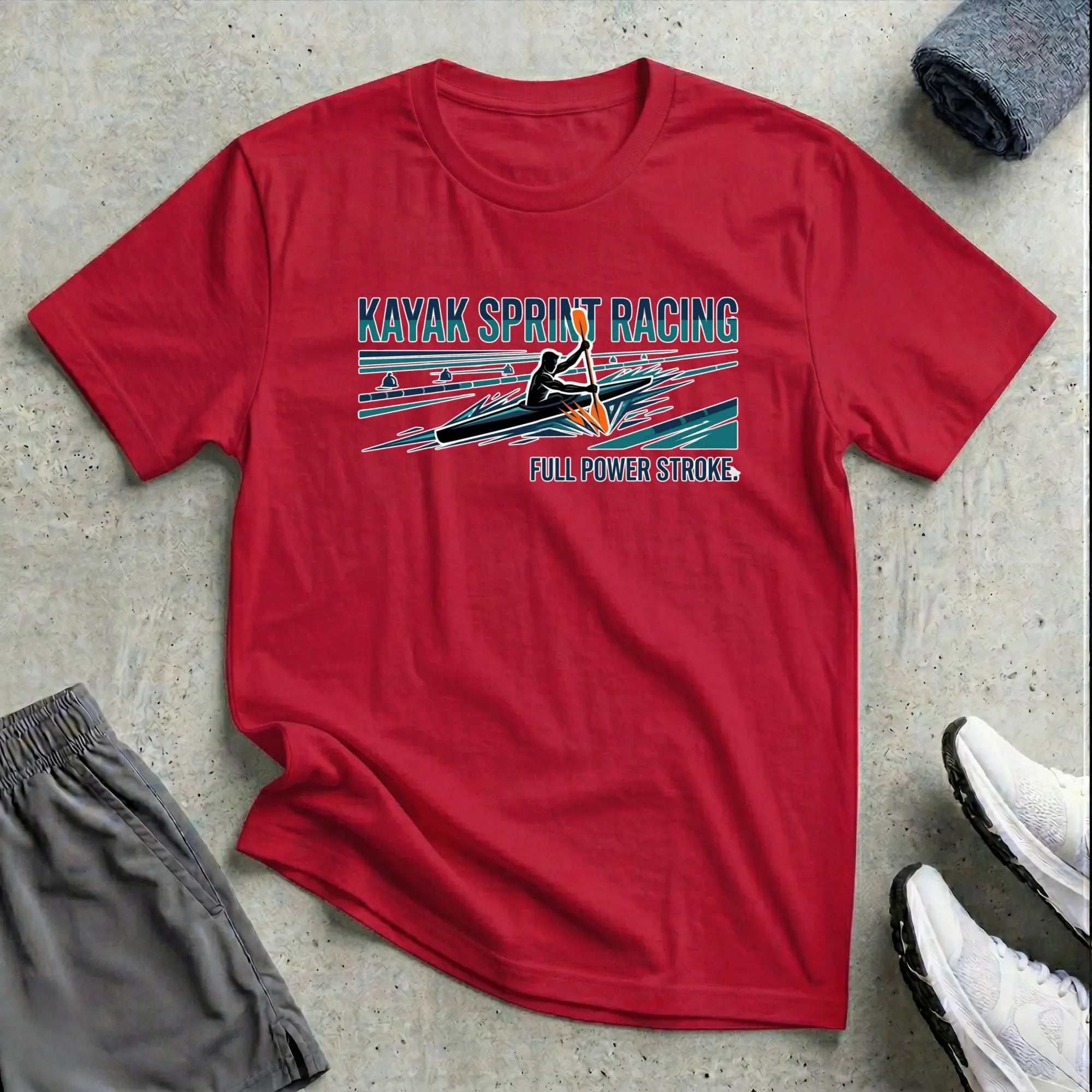 Kayak Sprint Racing T-Shirt Printify