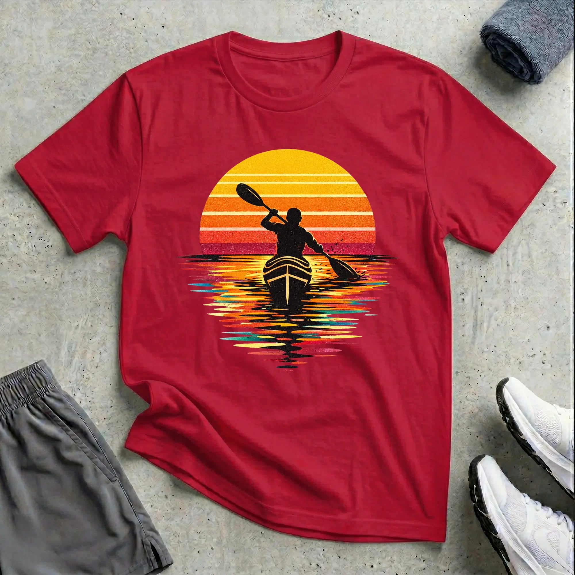 Modern Sunset. Really Relaxed T-Shirt Printify