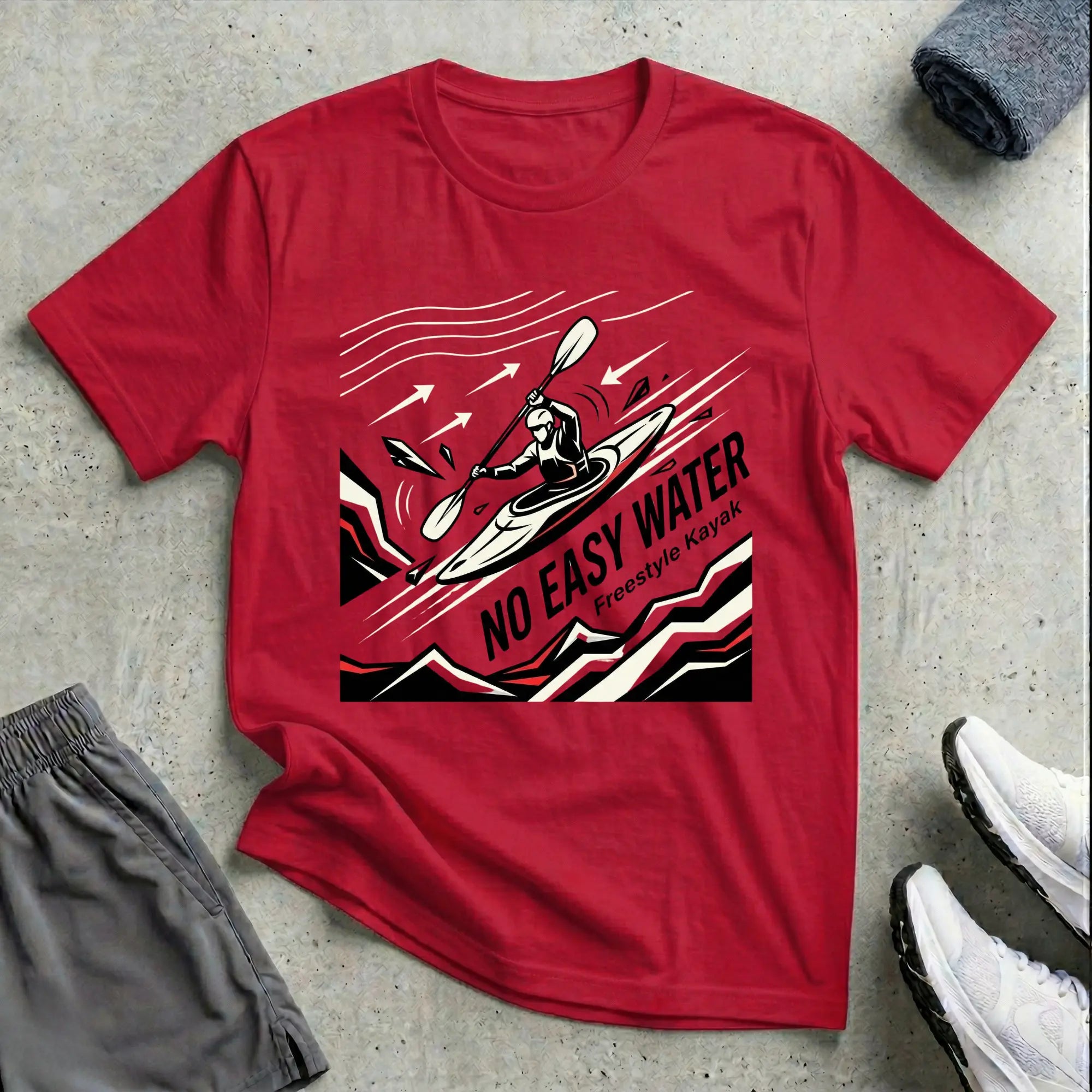 Flow No Easy Water Tee Printify
