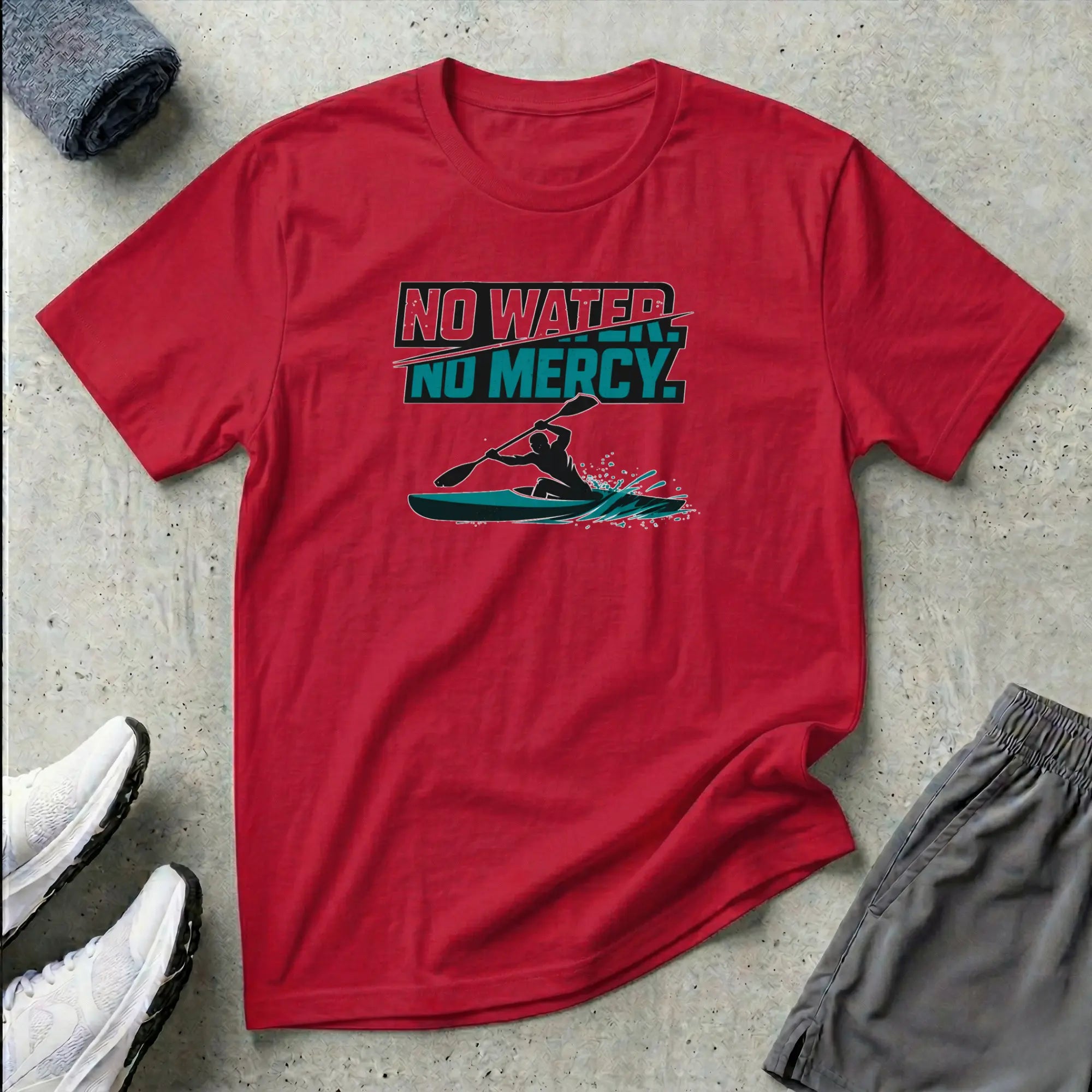No Water No Mercy - Kayak T-Shirt Printify