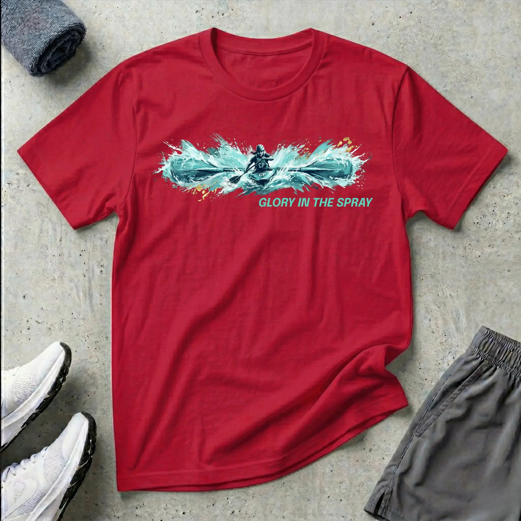 Glory In The Spray. Kayak T-Shirt Printify