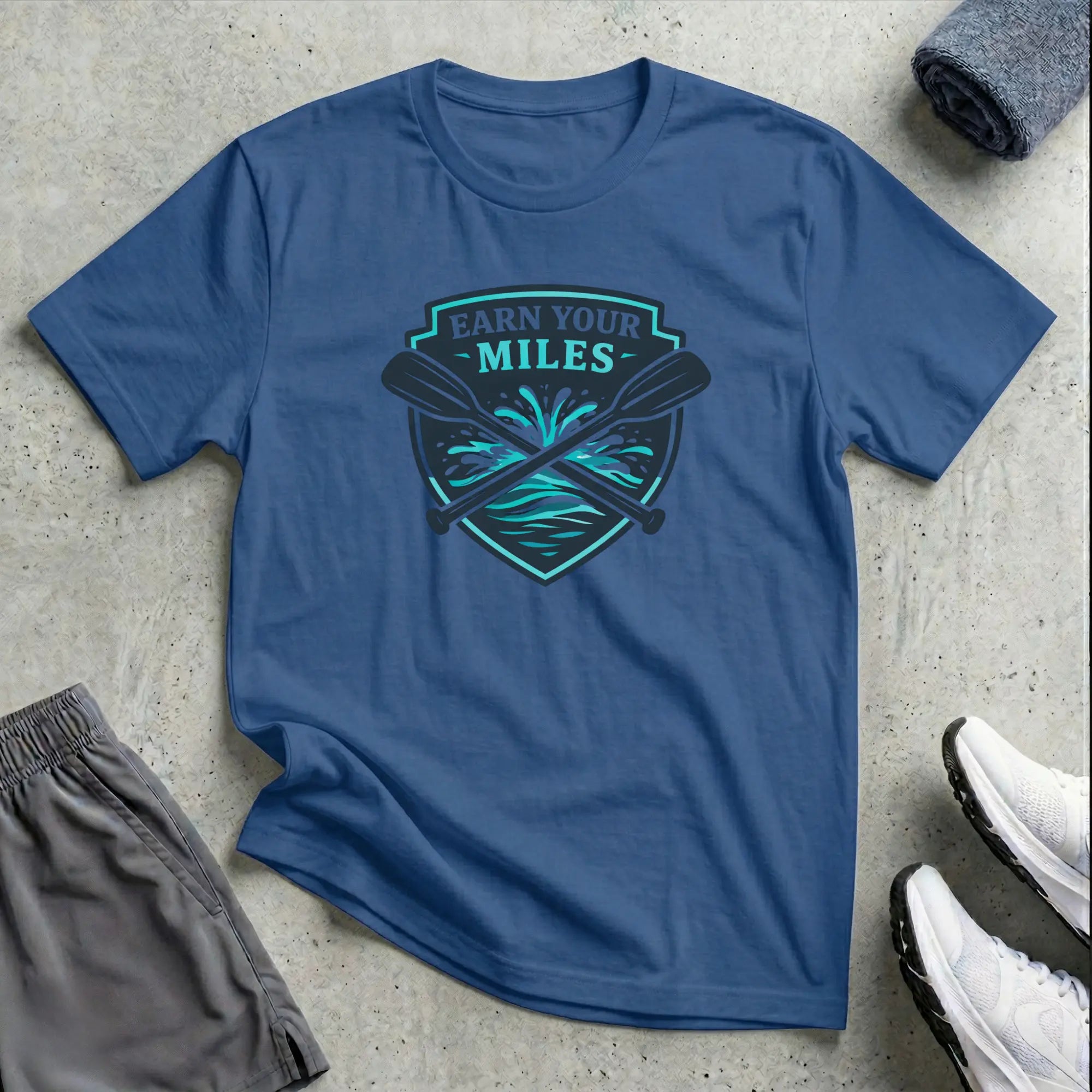 Earn Your Miles. Canoe T-Shirt - LH Printify