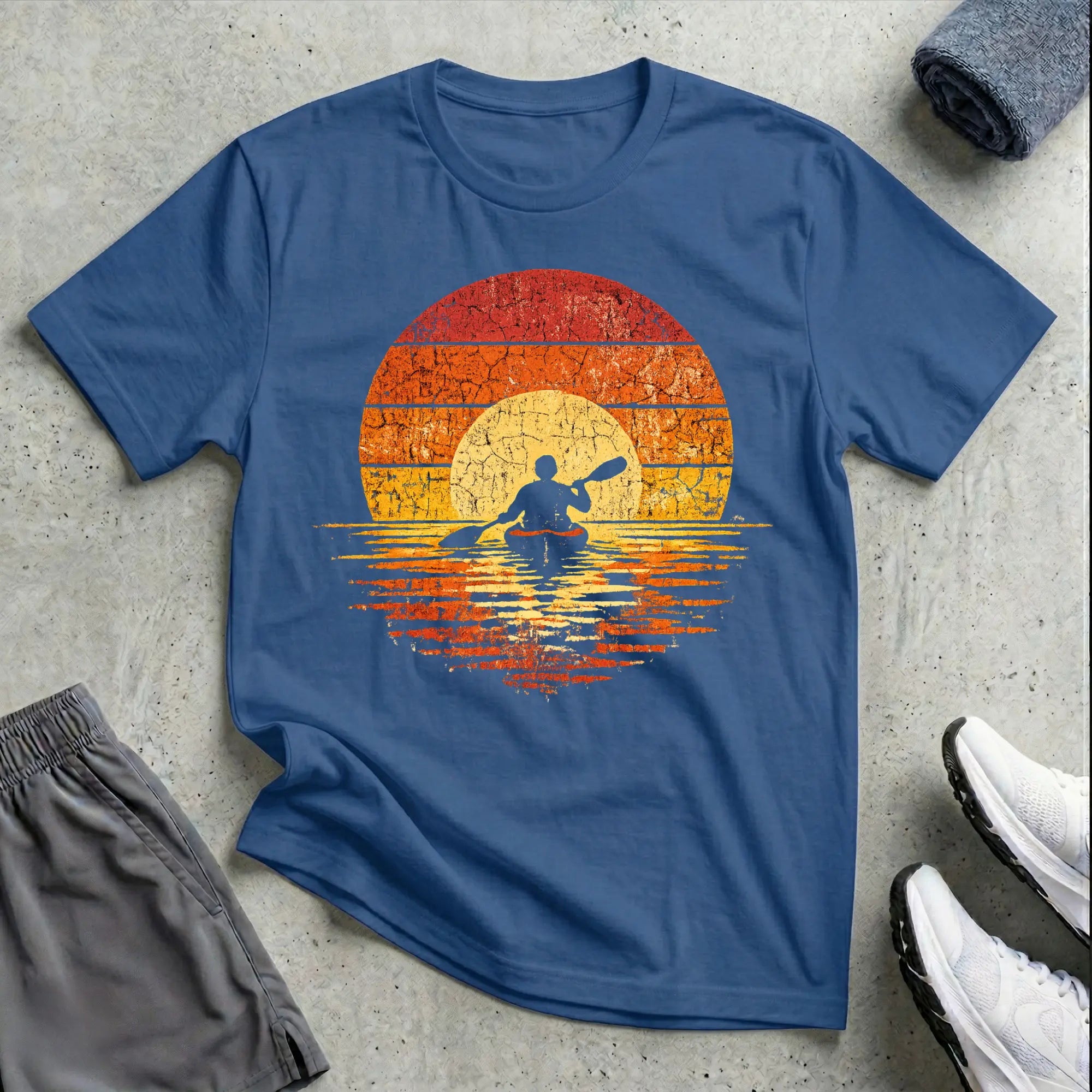 70s Retro Sunset. Relaxed T-Shirt Printify