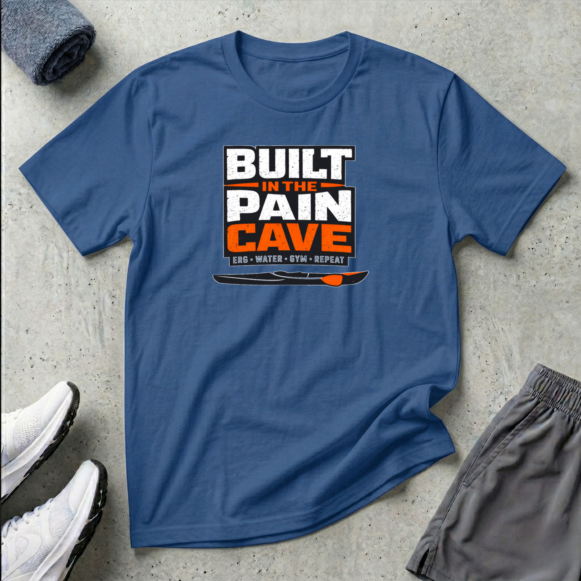 Built In The Pain Cave. Kayak Canoe T-Shirt