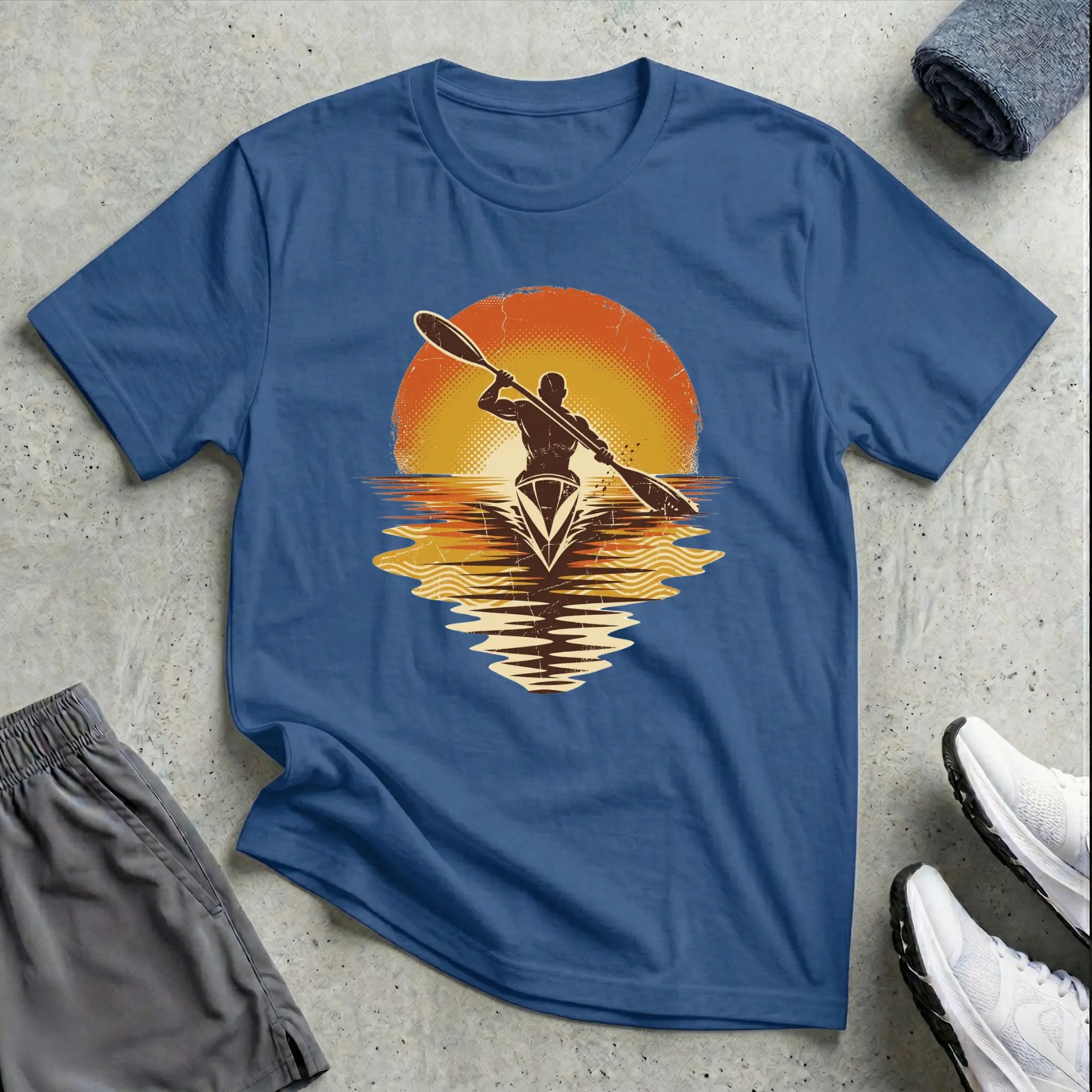 Retro Sunset Really Relaxed T-Shirt Printify