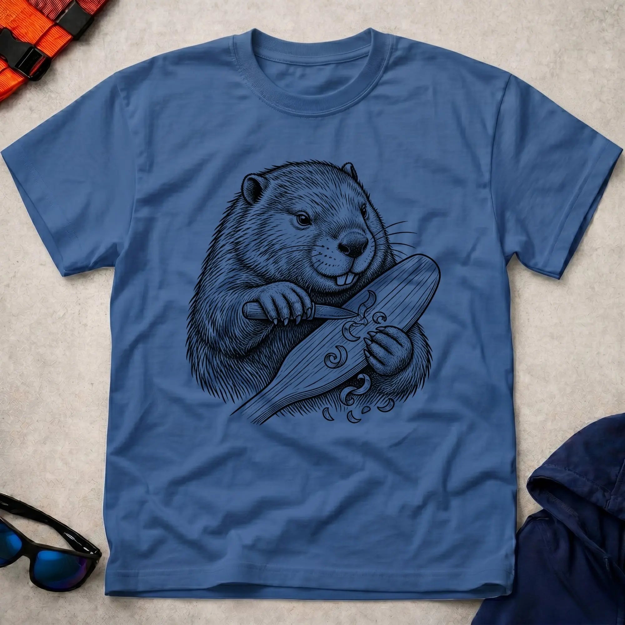 Royal Beavertail tee — classic canoe paddle tribute — Vector Paddle