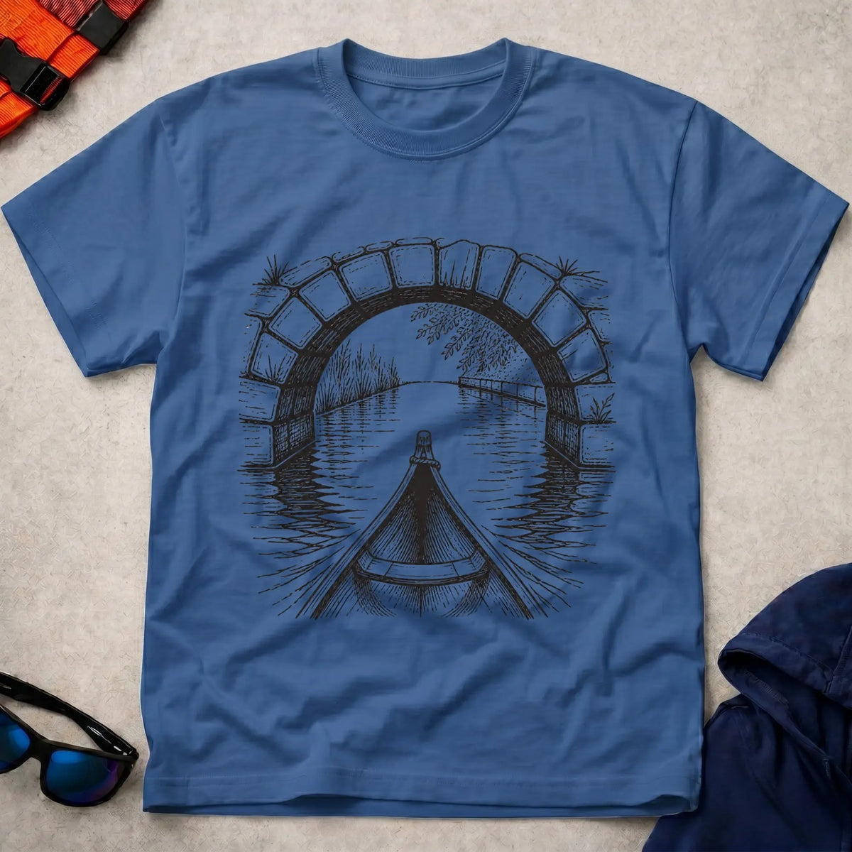 Royal Bridge Line tee — canal and river touring gift — Vector Paddle