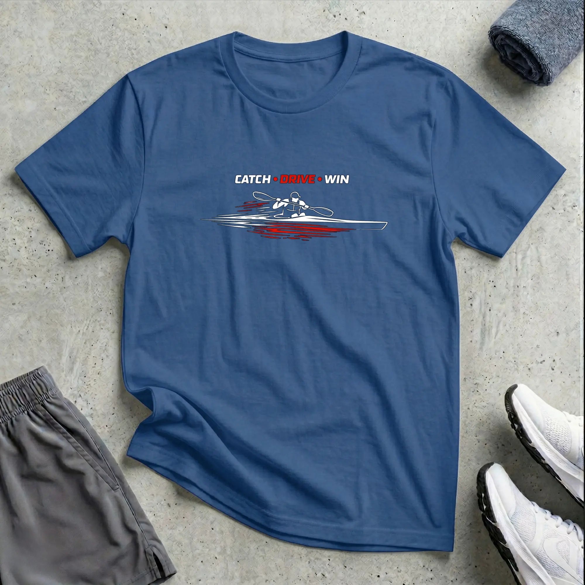 Catch Drive Win. Kayak T-Shirt Printify